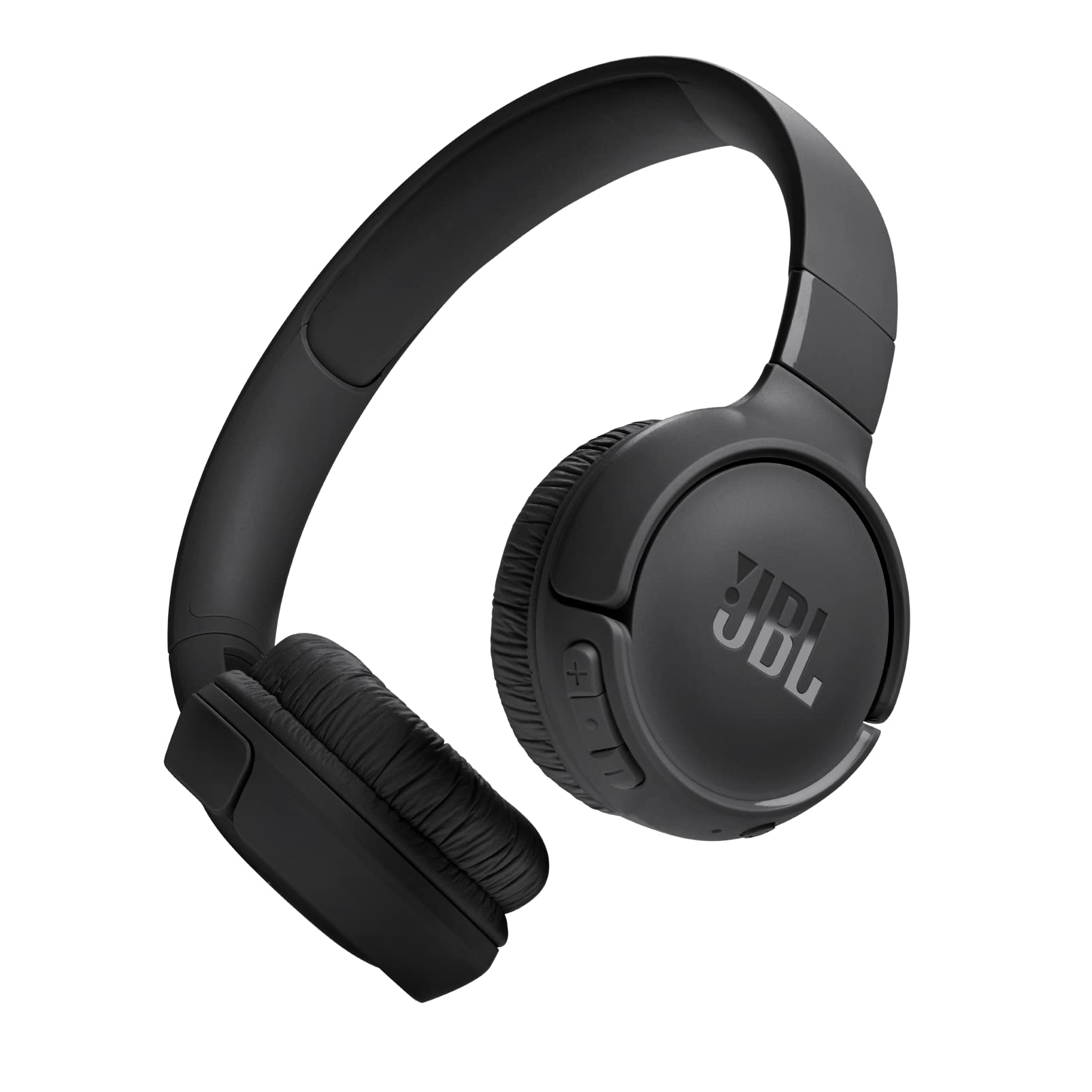 هدفون بی‌سیم On-Ear JBL Tune 520BT، صدای بیس خالص، باتری 57 ساعته با شارژ سریع، تماس آزاد + آگاه از صدا، اتصال چند نقطه، سبک و قابل‌تاشو - مشکی، JBLT520BTBLKEU سیاه JBL Tune 520BT