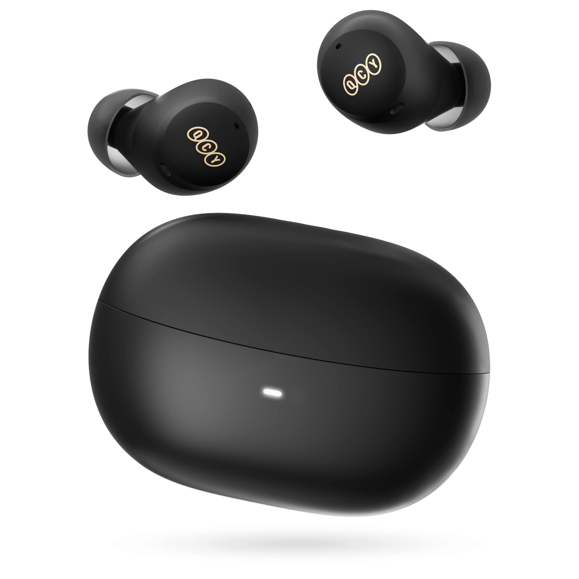 هدفون بلوتوث QCY HT07 Arc Buds، هدفون بی‌سیم لغو نویز فعال، هدفون استریو HiFi در گوش، 6 میکروفون، تماس‌های باکیفیت AI، زمان پخش 30 ساعته مدل سیاه