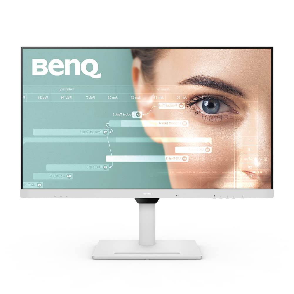 مانیتور BenQ GW3290QT با اندازه 31.5 اینچ، رزولوشن 2560x1440 QHD IPS، پورت USB-C Ergo، فیلتر صدا، اسپیکرهای کنسل‌صدا، میکروفون کنسل‌صدا، پوشه پایه اختیاری GC01 با ویژگی‌ها، قابلیت پیوند دیزی، تنظیم ارتفاع، فرکانس تازه 75 هرتز و پشتیبانی از USB-C 65 وات.