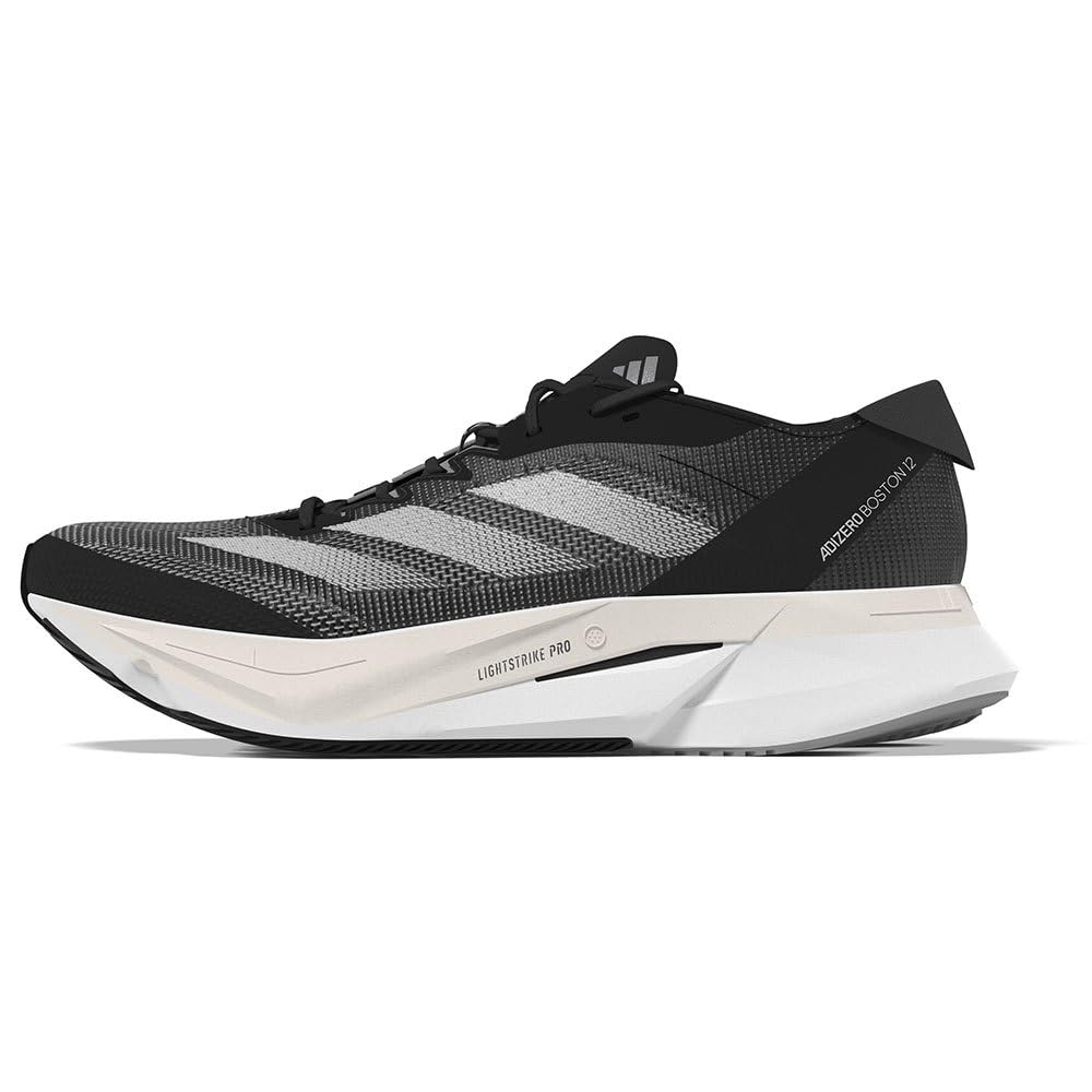 کفش دویدن مردانه adidas Adizero Boston 12 - مشکی/خاکستری ملانژ، سایز ۴۵ ۱/۳ (EU)