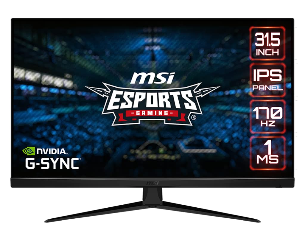 مانیتور مسطح MSI G321Q 31.5 اینچ واید WQHD IPS 2K، نرخ تازه‌سازی 170Hz، زمان پاسخ 1ms MPRT، 1.07 میلیارد رنگ نمایش، نسبت تصویر 16:9، نسبت کنتراست 1200:1، فری‌سینک، HDR - مشکی