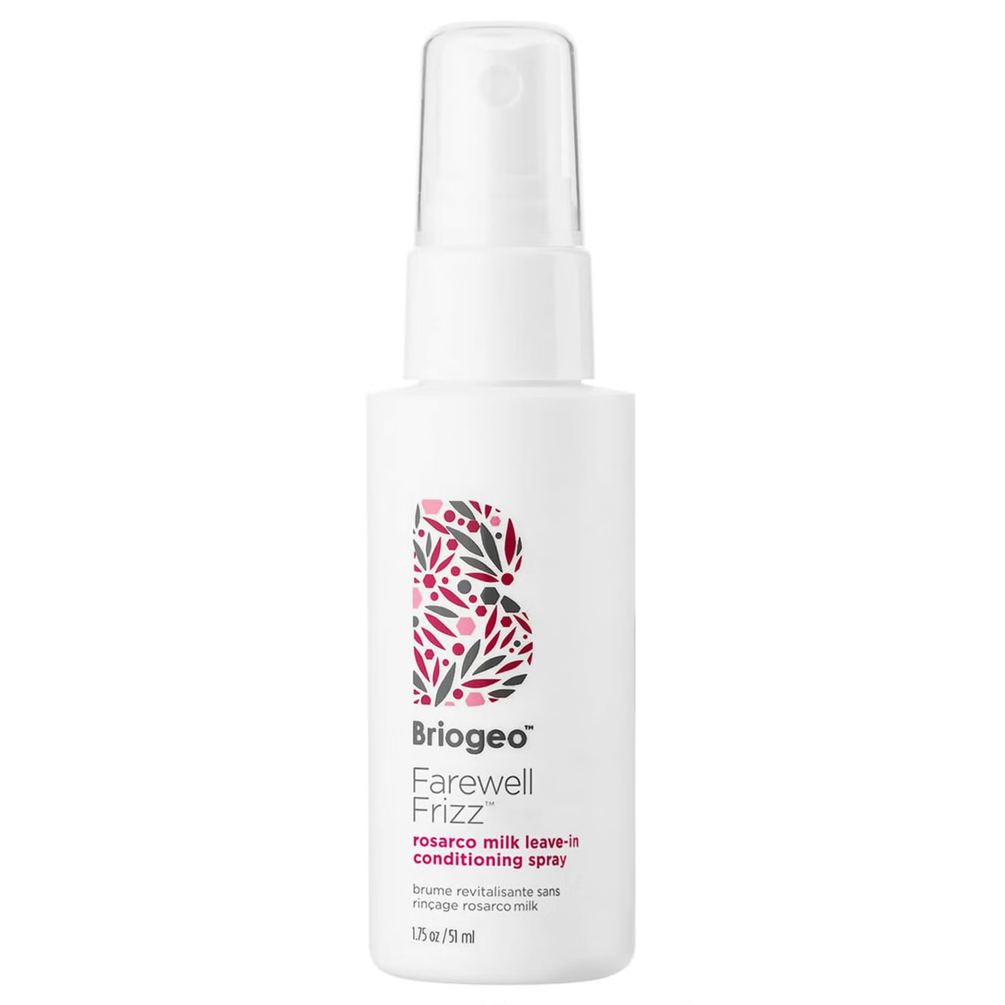 اسپری نرم کننده روغنی Briogeo Farewell Frizz Rosarco Milk Leave-In برای زنان - ۵۱ میلی‌لیتر