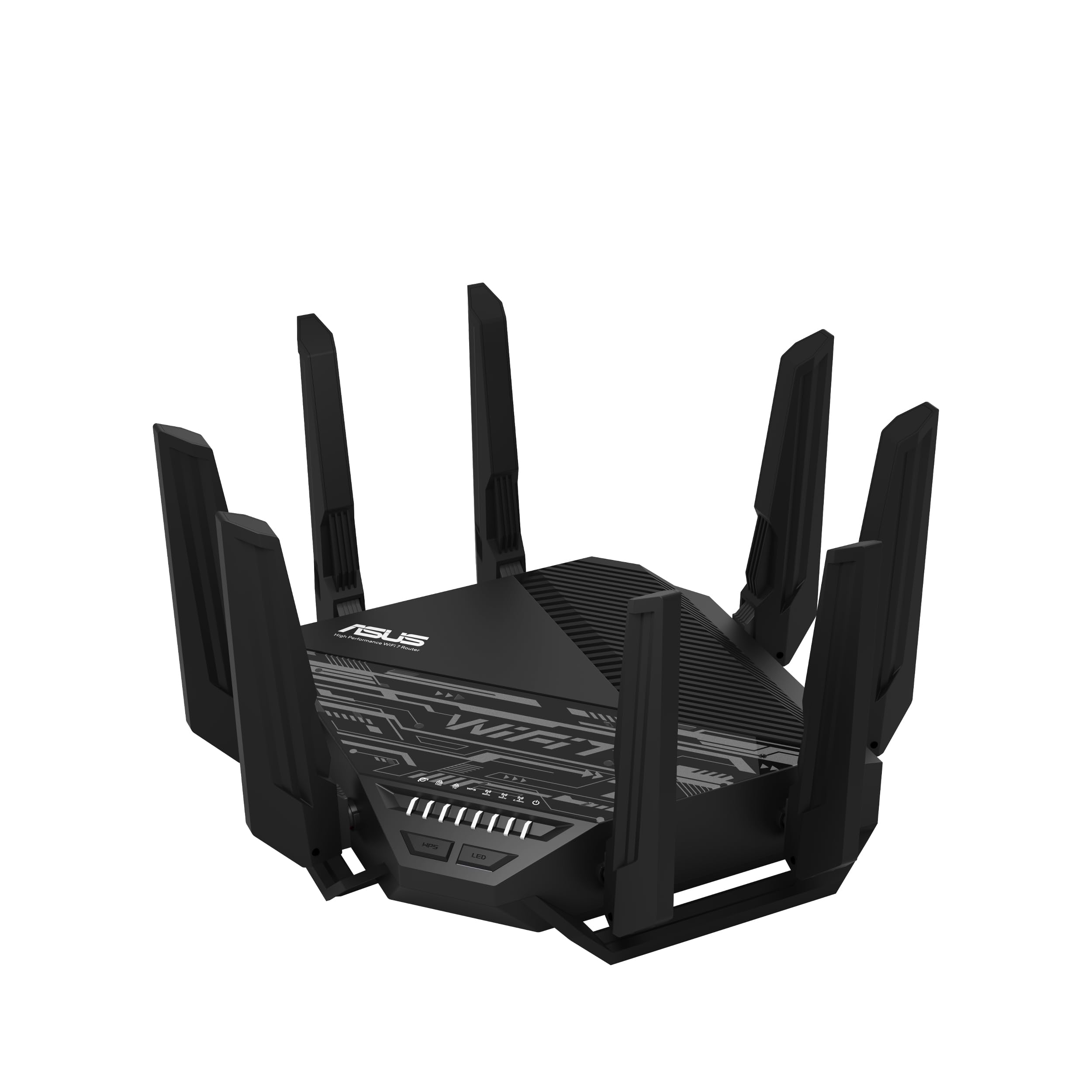 اسوس RT-BE96U BE19000 802.11BE روتر WiFi کارایی سه باند با قابلیت 7 اکستند، دو پورت 10G، 320 مگاهرتز، امنیت اینترنت مادام العمر، MLO، Multi-RU puncturing، پشتیبانی از AiMesh