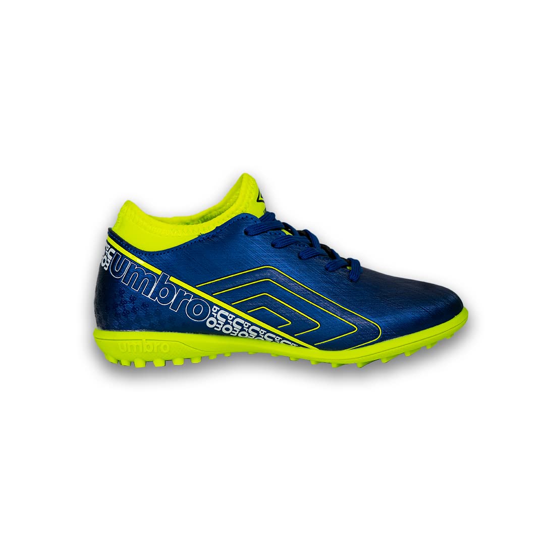 کفش فوتبال پسرانه UMBRO Spirito با سایز ۳۳.۵ اروپا رنگ آبی/سبز/سفید