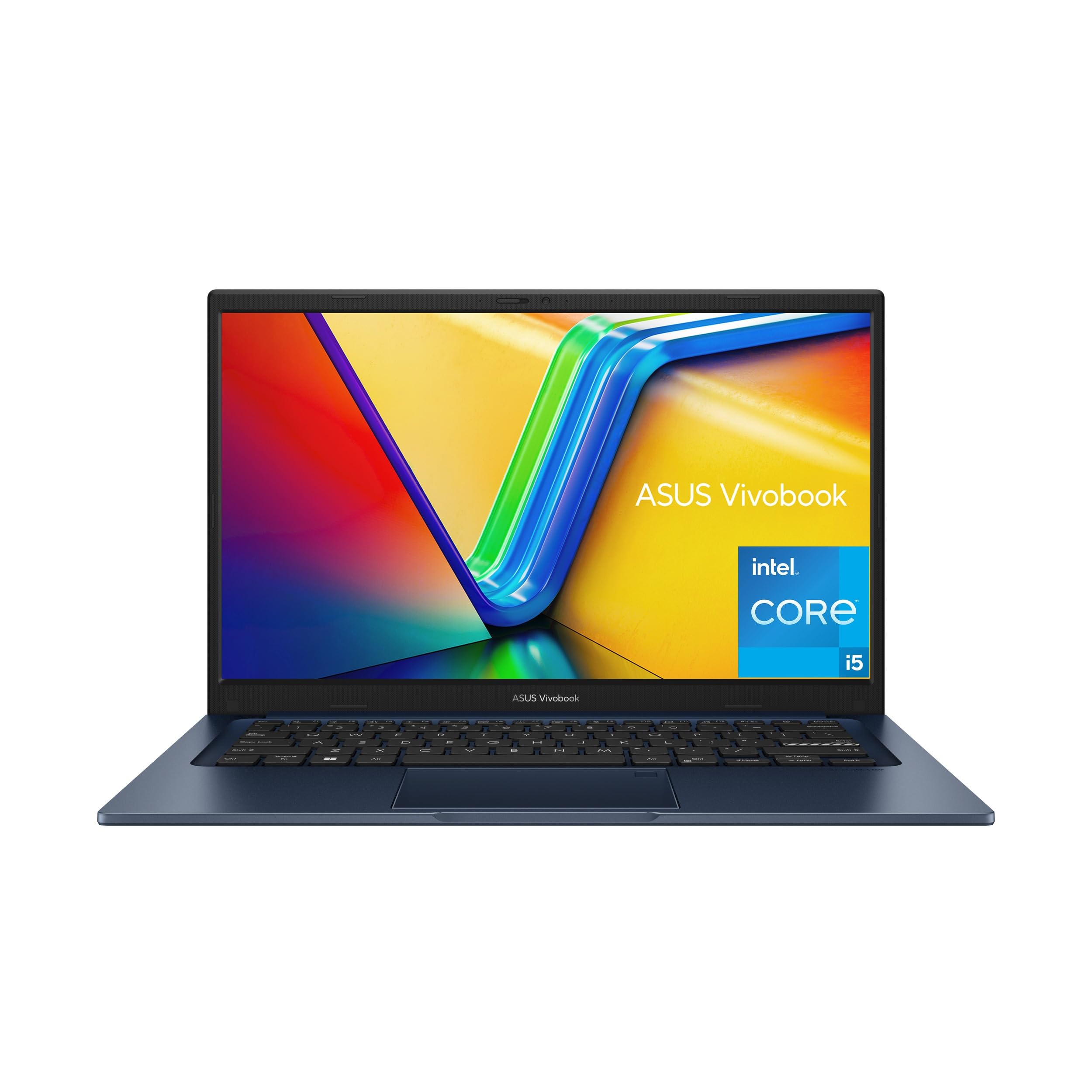 لپتاپ ASUS Vivobook 14 مدل 2023، دارای صفحه نمایش 14 اینچی با کیفیت FHD (1920 x 1080)، پردازنده Intel Core i5-1235U، گرافیک Intel Iris Xᵉ، حافظه RAM 8GB، حافظه داخلی 256GB SSD، ویندوز 11 Home، رنگ آبی آرام، مدل F1404ZA-AS51