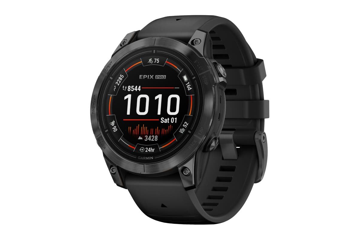 GARMIN EPIX PRO (GEN 2) STANDARD EDITION- 47MM -SLATE GRAY WITH BLACK SILICONE BAND
گارمین اپیکس پرو (GEN 2) نسخه استاندارد - 47 میلی‌متر - سربی با بند سیلیکون مشکی