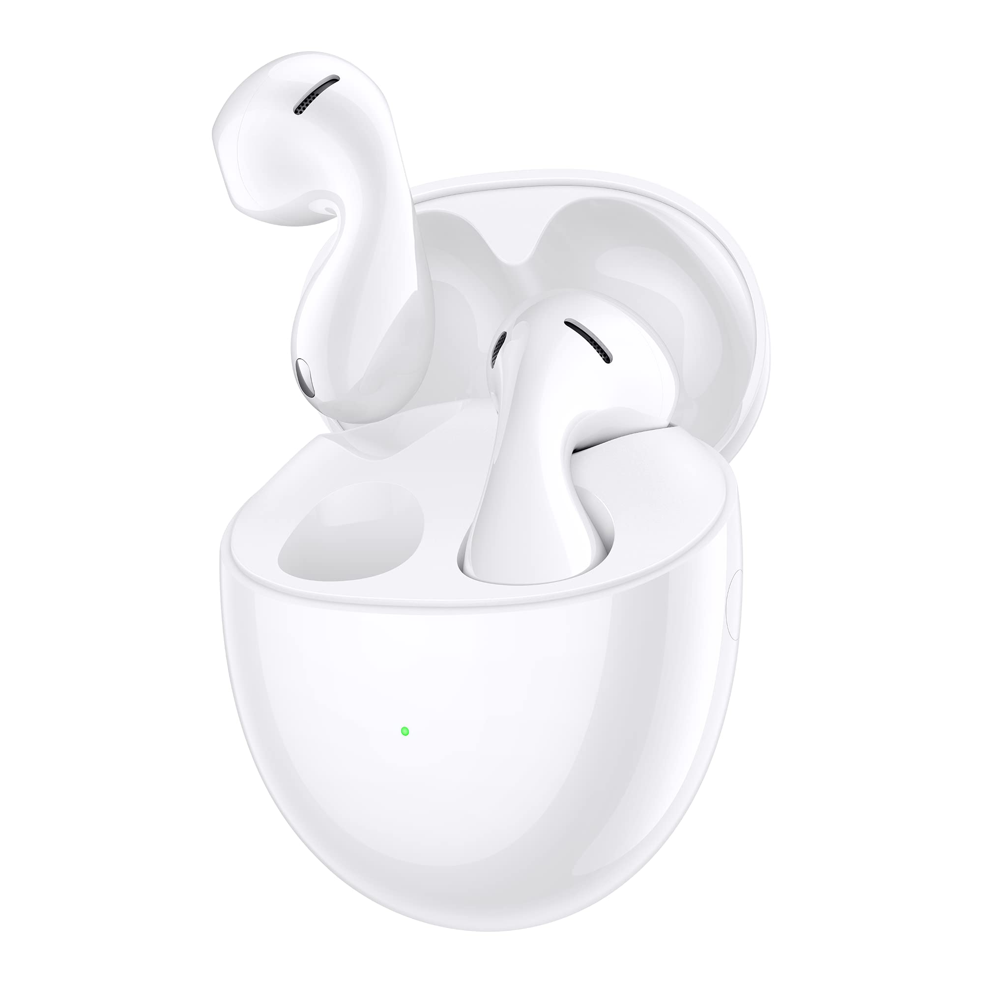 هندزفری بی‌سیم HUAWEI FreeBuds 5، هندزفری بلوتوث TWS، طراحی منحصر به فرد، صدای Hi-Res، کنسل‌کننده نویز تماس AI، شارژ سوپر، عمر باتری بلند، اتصال دو دستگاه، مقاومت در برابر آب، رنگ سفید