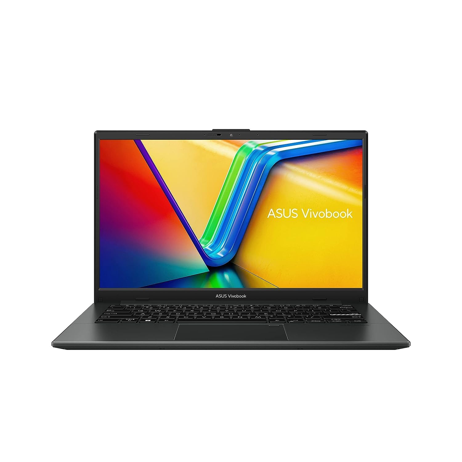 لپ تاپ نازک ASUS Vivobook GO 14 E140FA-NK185W (Mixed Black)، AMD Ryzen 5 7520U، 8 گیگابایت رم، 512 گیگابایت حافظه داخلی SSD PCIE G3، کارت گرافیک AMD Radeon، ویندوز 11 HOME، صفحه نمایش 14 اینچی، وبکم HD، حسگر اثر انگشت، صفحه کلید با نور پس زمینه-انگلیسی-عربی. AMD Ryzen 5 7520U، 8 گیگابایت رم، 512 گیگابایت حافظه داخلی، Mixed Black