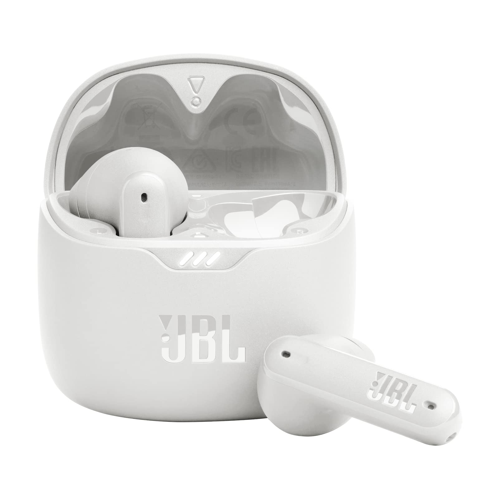 JBL Tune Flex - گوشی‌های بی‌سیم با قابلیت کنترل نویز (سفید)، گوشی‌های کوچک سفید