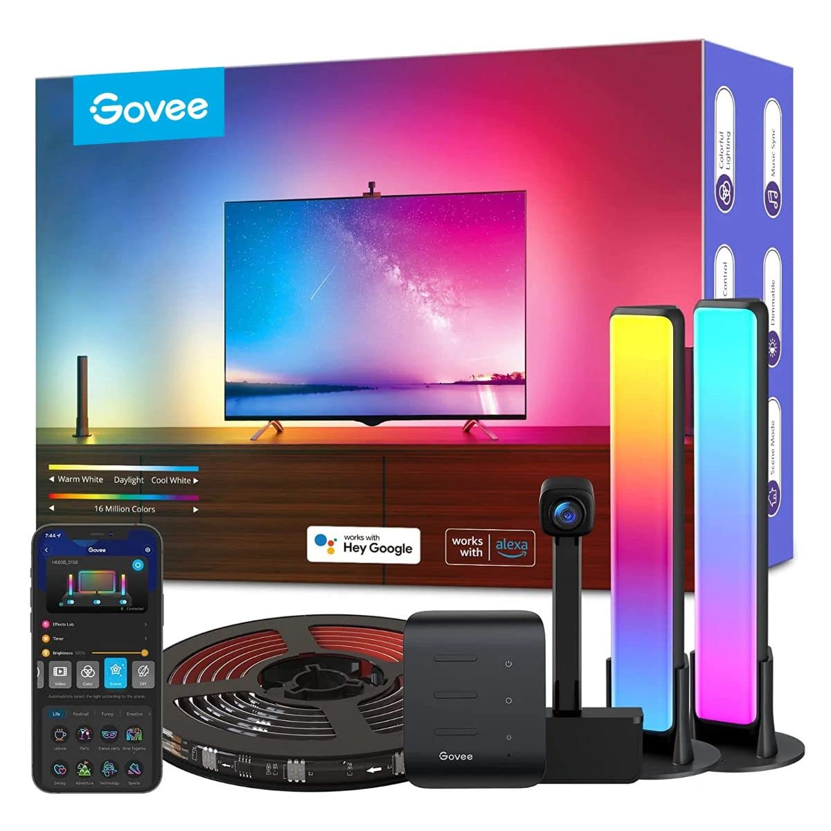 نورپردازی نواری و نواری LED کیت Govee DreamView Pro با دوربین، USB