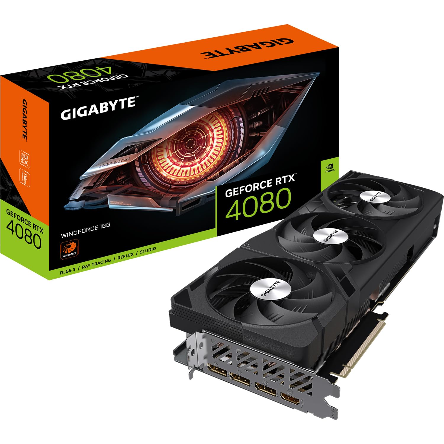 گیگابایت GiBy16GB D6X RTX 4080 WF3 4080 WINDFORCE