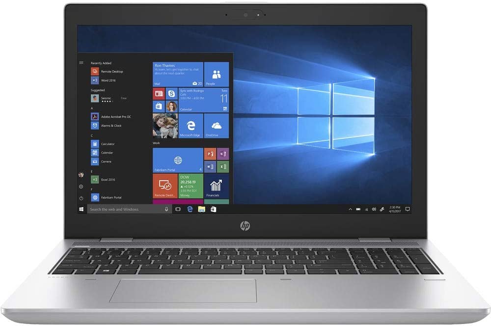 لپ تاپ تجاری HP ProBook 650 G4 (بازسازی شده)، صفحه نمایش 15.6 اینچی HD (1366x768)، پردازنده Intel Core i5-8350U 1.7 گیگاهرتز، 16 گیگابایت حافظه RAM DDR4، 512 گیگابایت حافظه SSD، اثر انگشت، صفحه نمایش فول اچ‌دی، پورت Type-C، HDMI، VGA، ویندوز 11 (ارتقای یافته)