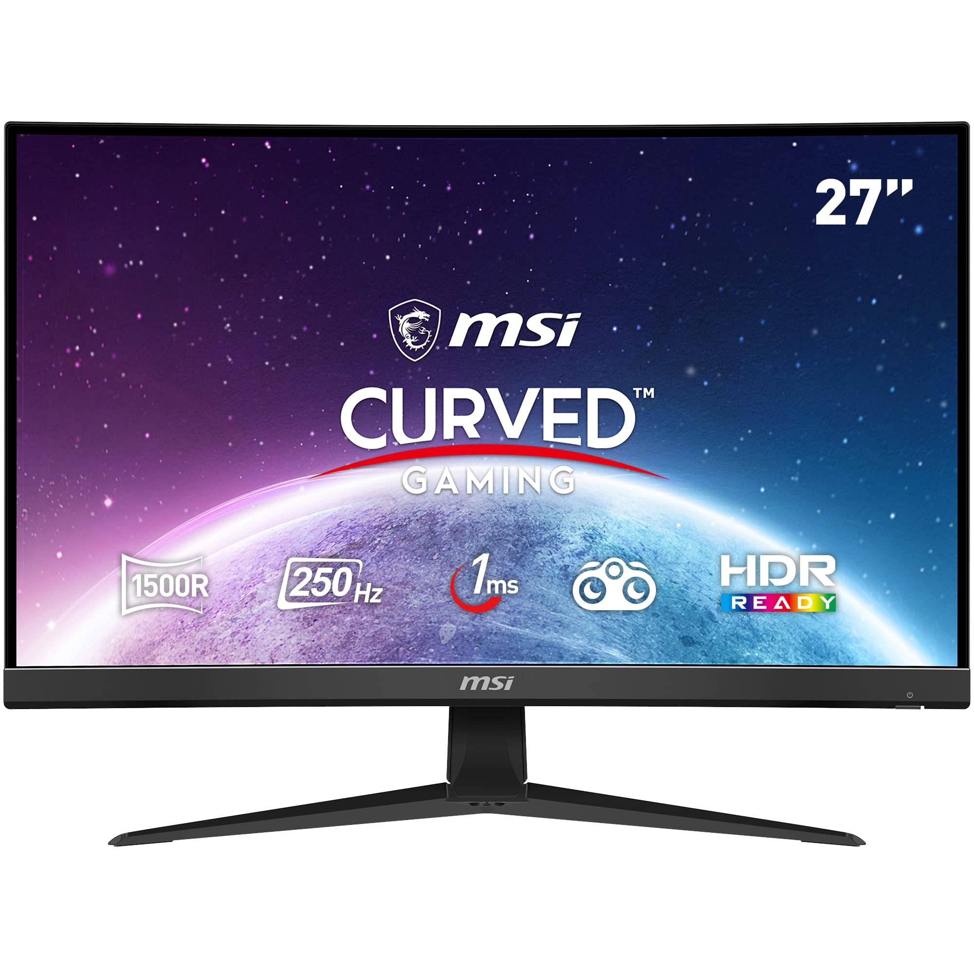 مانیتور بازی منحنی MSI G27C4X 27 اینچ FHD - پنل VA 1500R 1920 x 1080، 250Hz / 1ms، AMD FreeSync Premium، HDR Ready، DisplayPort، HDMI، Wide Color Gamut، Night Vision، کم‌نور آبی‌تر، مشکی 27 اینچ / FHD / منحنی استوانه‌ای وضعیت ثابت