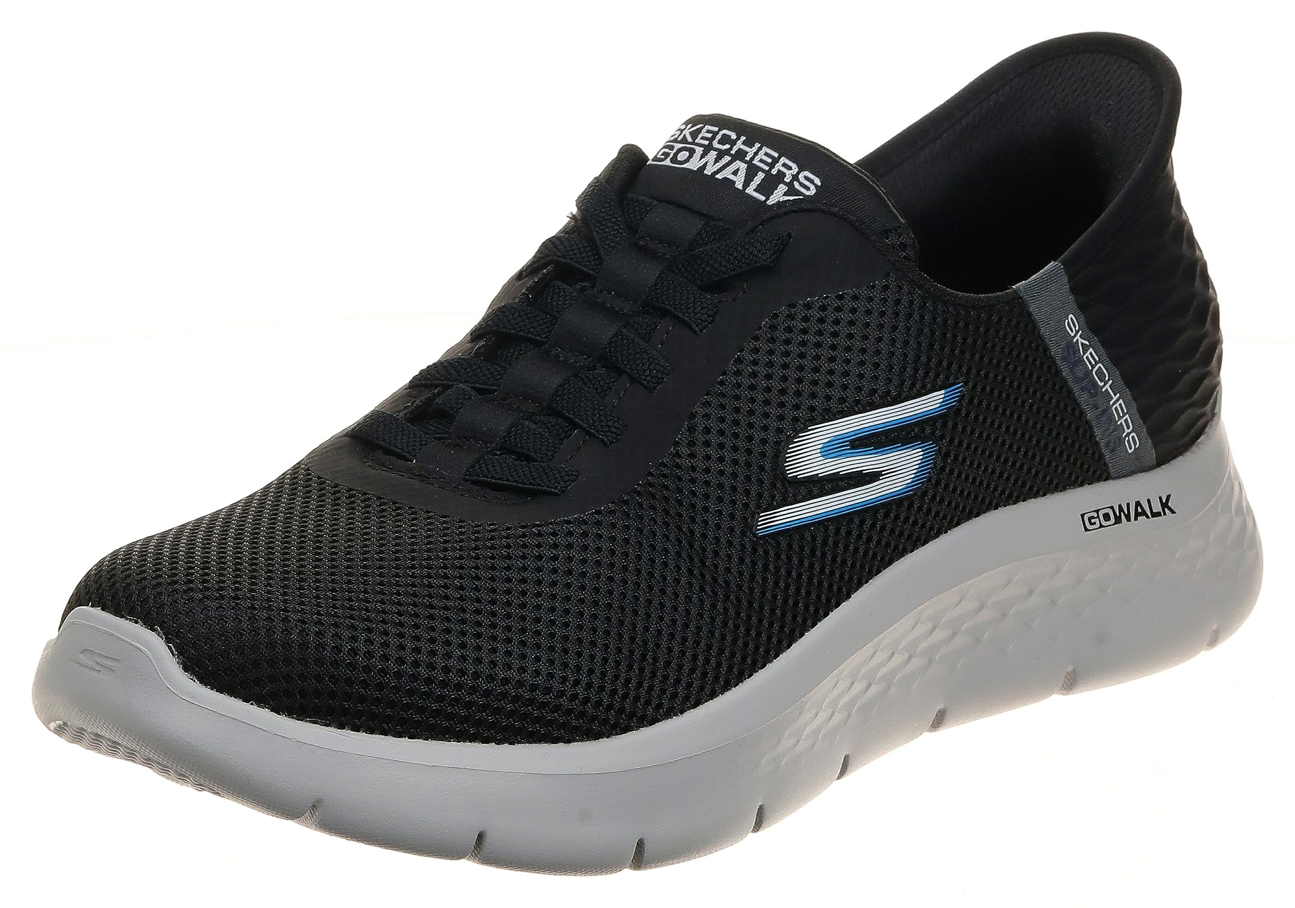 Skechers SLIP-INS GO WALK FLEX کفش مردانه سایز ۴۲٫۵ (EU) مشکی/خاکستری