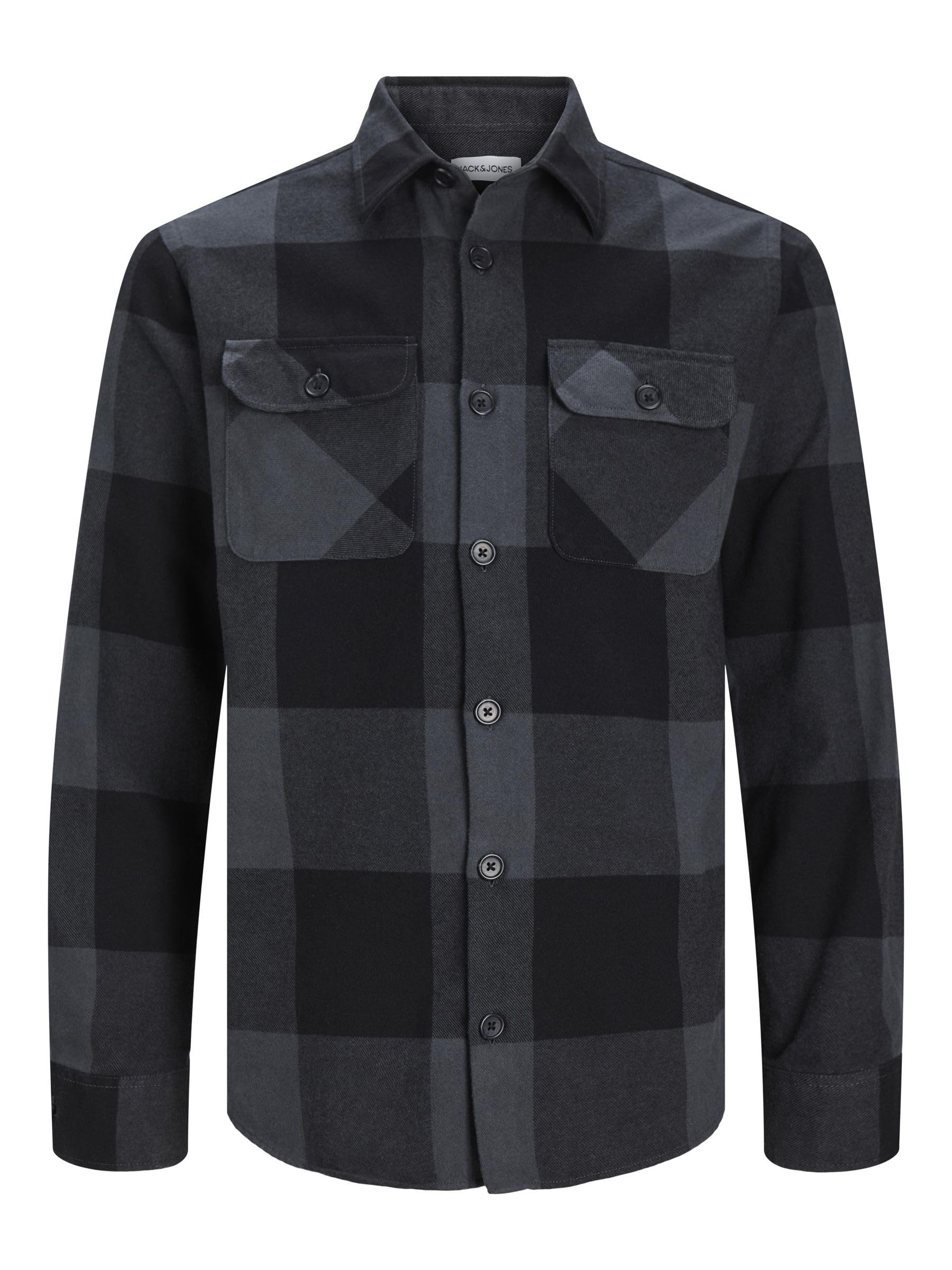 پیراهن JACK & JONES مردانه مدل Jjedarren Buffalo Overshirt Ls Noos SHIRT S در رنگ آسفالت