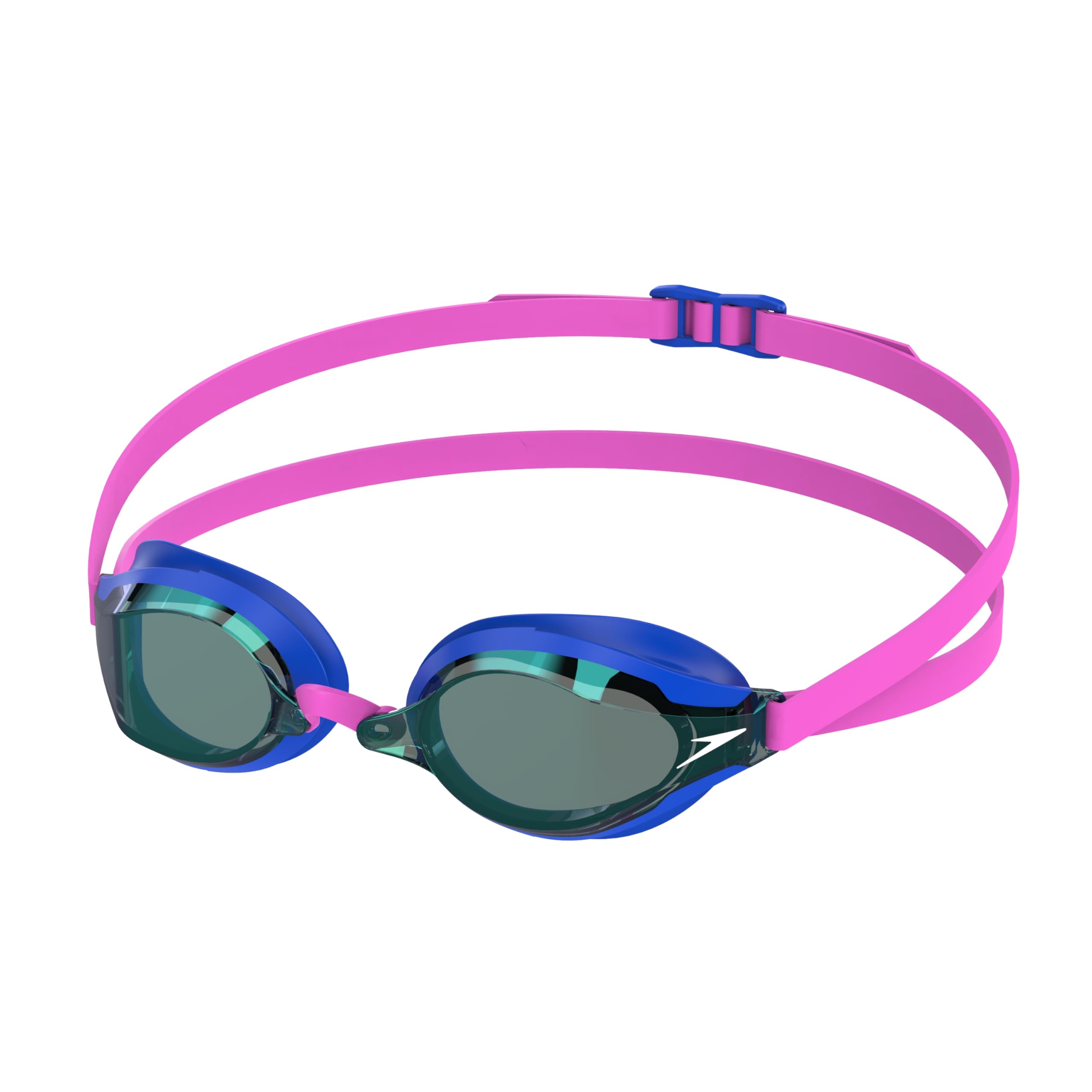 Speedo Speed Socket 2.0 Swim Goggle Cobalt Pop/Steel/Emerald Mirrored