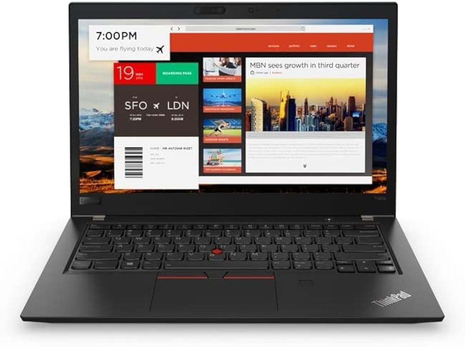 لنوو (بازسازی شده) لپتاپ Thinkpad T470s، صفحه نمایش 14 اینچی FHD (1920x1080)، Intel Dual-Core i5-6300 2.40GHz (تا 3.0GHz)، 12GB RAM DDR4، 256GB SSD، دوربین، ویندوز 10 حرفه‌ای i5-6th-12GB-256GB