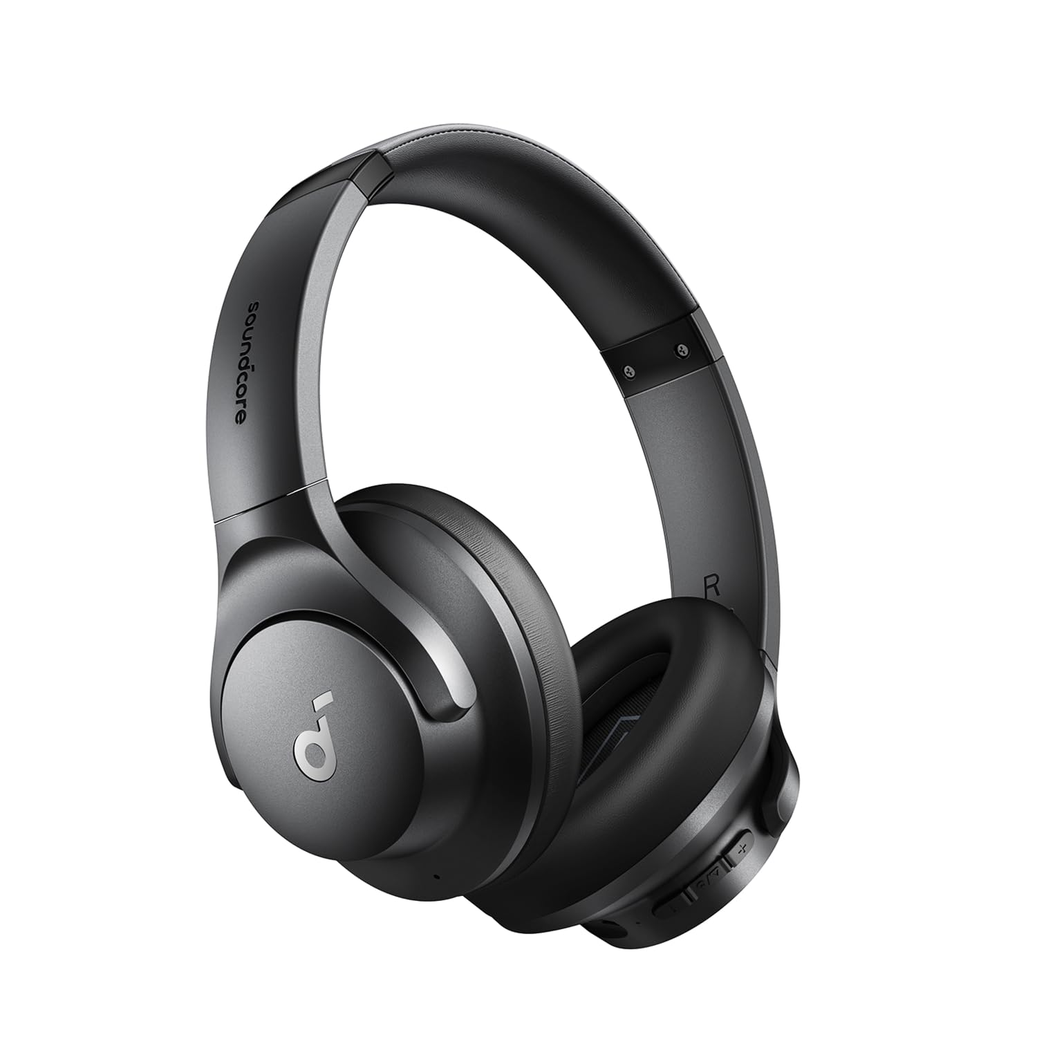 هدفون‌های سری Q20i Hybrid Active Noise Cancelling از Soundcore by Anker، بلوتوث بی‌سیم، بازی با نویز فعال ۴۰ ساعته، صدای با کیفیت بالا، باس قوی، قابل تنظیم از طریق اپلیکیشن، حالت شفاف سیاه