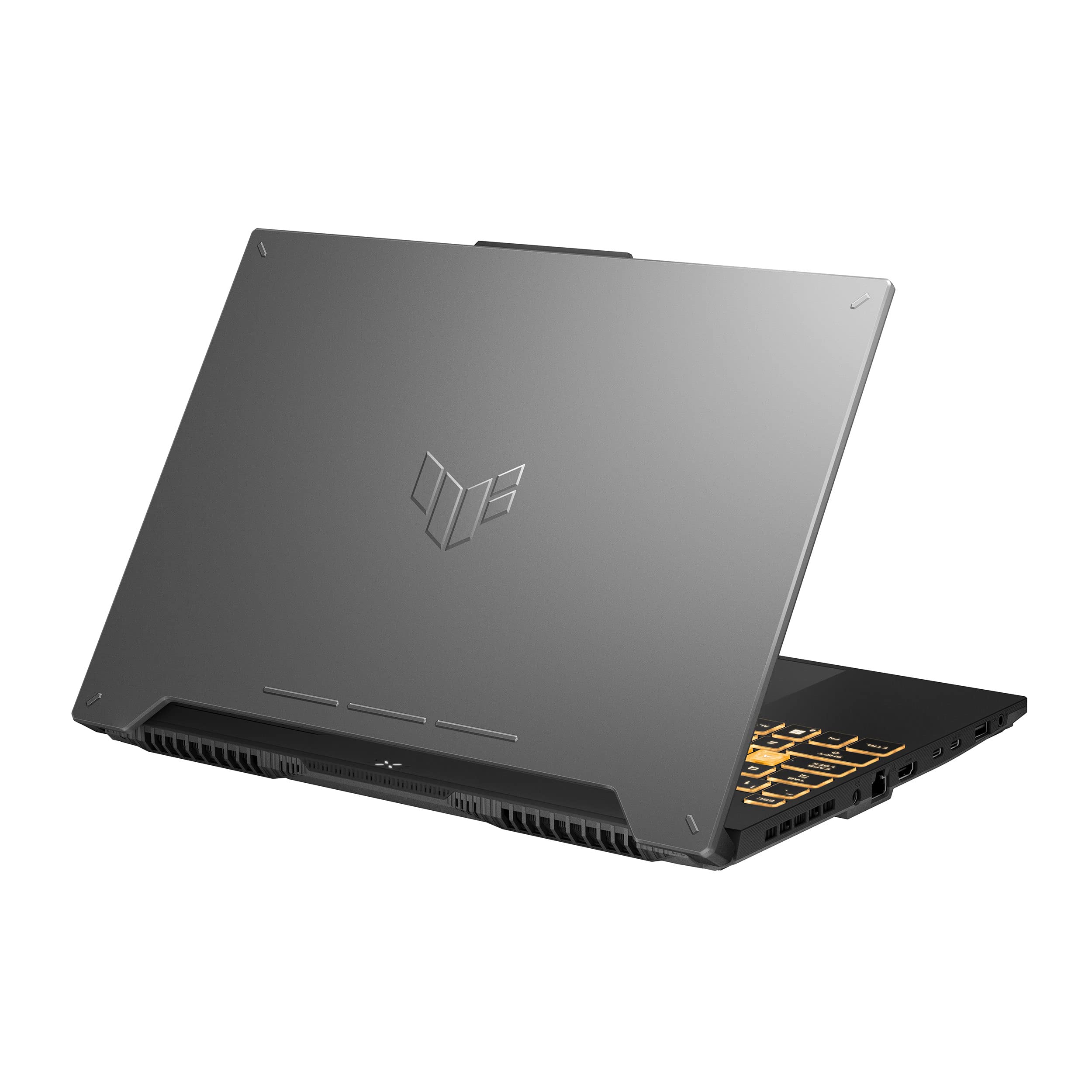 لپ تاپ بازی ایسوس TUF F15 FX507ZV4-LP052W (خاکستری مکانیکی)، Intel Core i7-12700H 16 گیگابایت 1 ترابایت حافظه داخلی نوع PCIE G3 SSD، کارت گرافیک NV RTX 4060 با 8 گیگابایت حافظه، ویندوز 11 هوم، صفحه نمایش 15.6 اینچی با رزولوشن FHD 1920x1080 با نسبت 16:9 و فرکانس 144Hz، وبکم HD، صفحه کلید با نور پس زمینه با سبک‌های انگلیسی و عربی