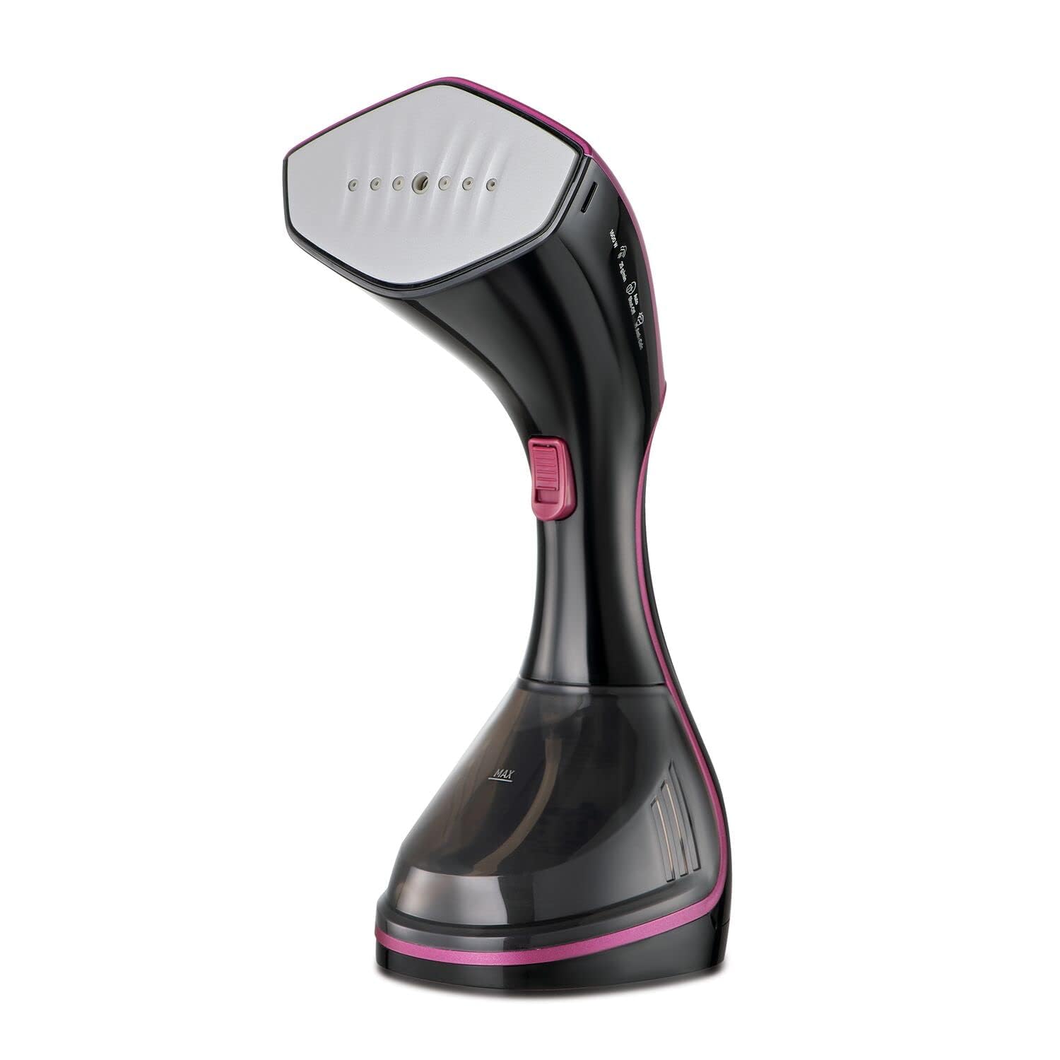 گارمنت استیمر دستی دیجیتال قابل‌حمل BLACK+DECKER 1600W، مدل HSTD1600-B5، رنگ مشکی.