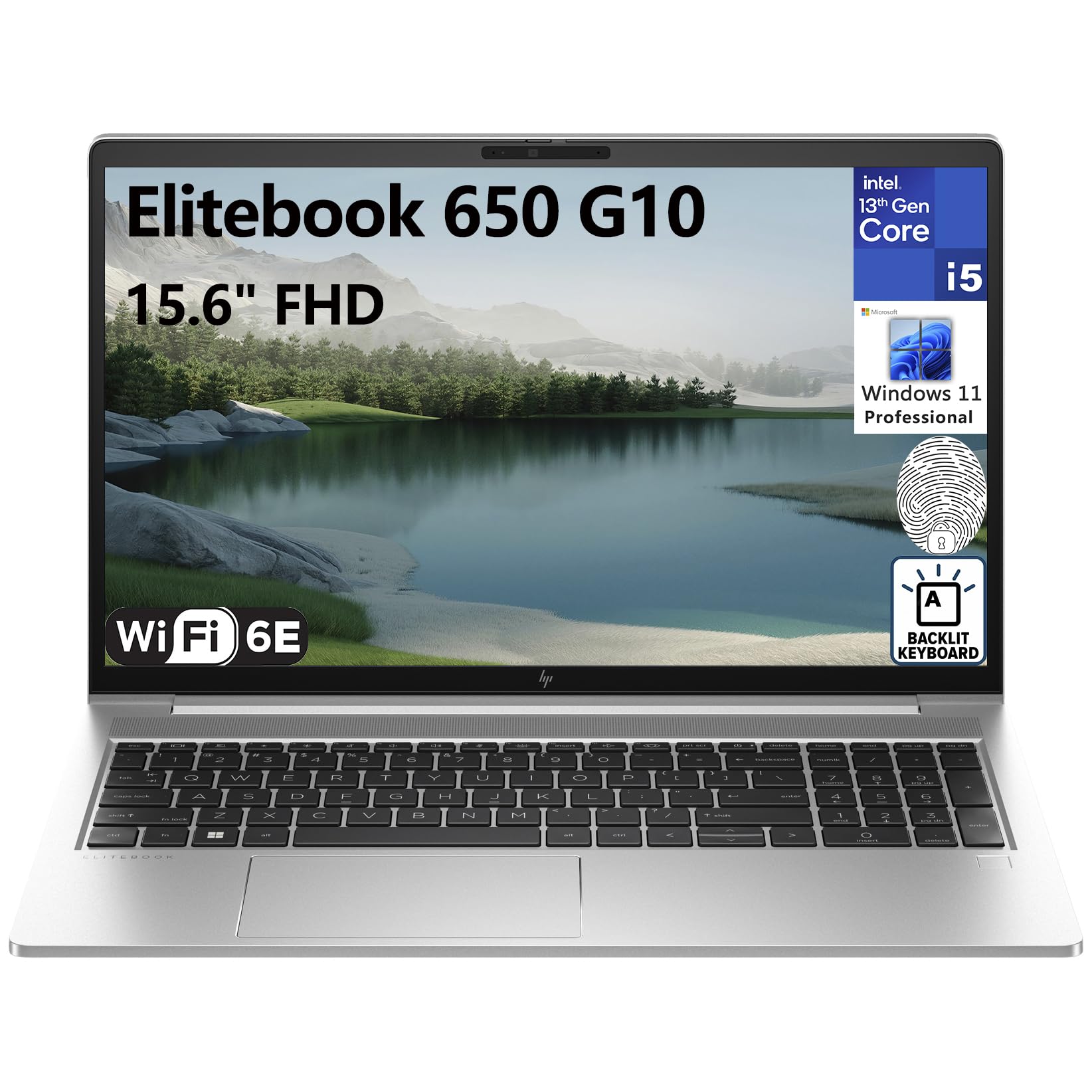 لپ تاپ تجاری HP 2023 Elitebook 650 G9 15.6 اینچ FHD، رایانه قدرتمند بازرگانی، پردازنده 12th Gen Intel 10-Core i5-1235U (مقابل i7-1195G7)، حافظه رم 16GB DDR4، حافظه داخلی 1TB PCIe SSD، WiFi 6، BT5.3، صفحه کلید با نور پس زمینه، FR، ویندوز 11 Pro، BROAG