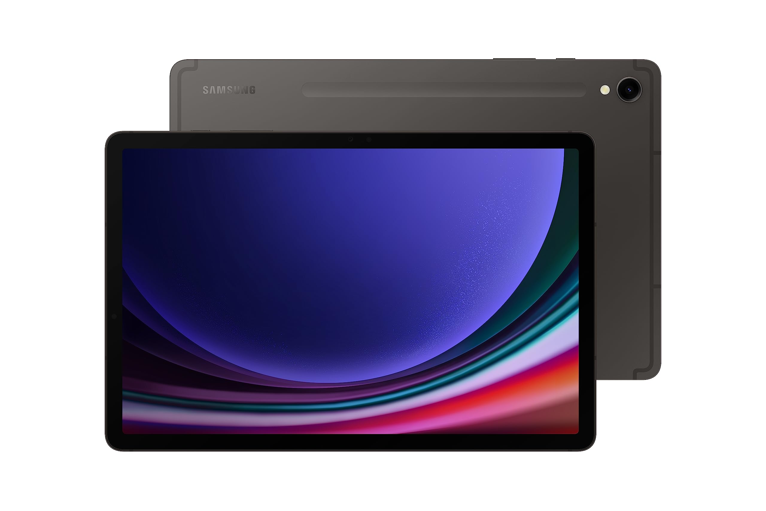 ترجمه: تبلت SAMSUNG Galaxy Tab S9 با صفحه نمایش 11 اینچی، ظرفیت 128 گیگابایت وای فای، سیستم عامل اندروید 7، پردازنده Snapdragon 8 نسل دوم، صفحه نمایش AMOLED، قلم S گنجانده شده، عمر باتری طولانی، دوربین با فوکوس خودکار، صدای Dolby، نسخه آمریکایی، 2023، رنگ گرافیتی