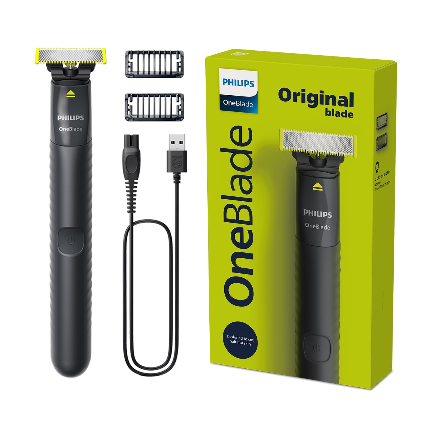 تراش و اصلاح کننده فیلیپس OneBlade QP1424 / 10 با 2 شانه و برس - دوولت