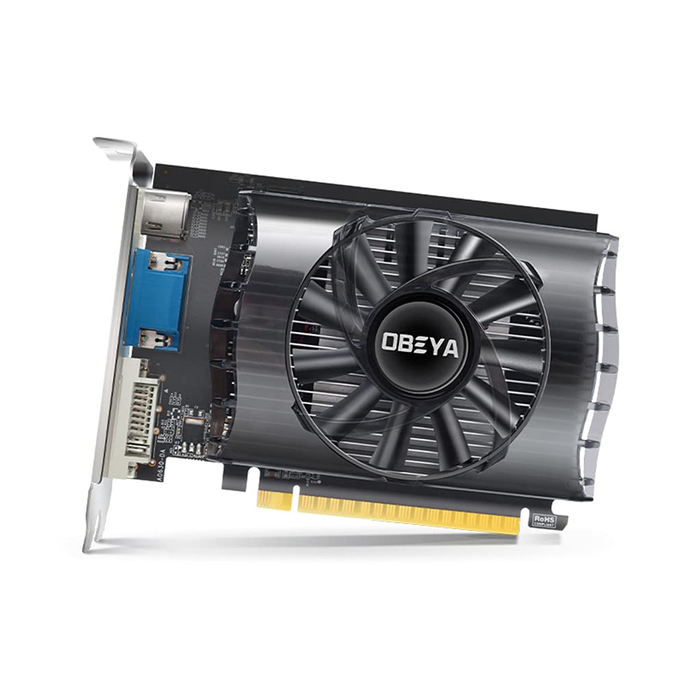 کارت گرافیک گیمینگ Fawoonu GT730 با حافظه ۲ گیگابایت، رابط ۱۲۸-بیتی DDR3، فرکانس کلاک حافظه ۱۶۰۰ مگاهرتز، خروجی‌های DVI-D، HDMI و VGA