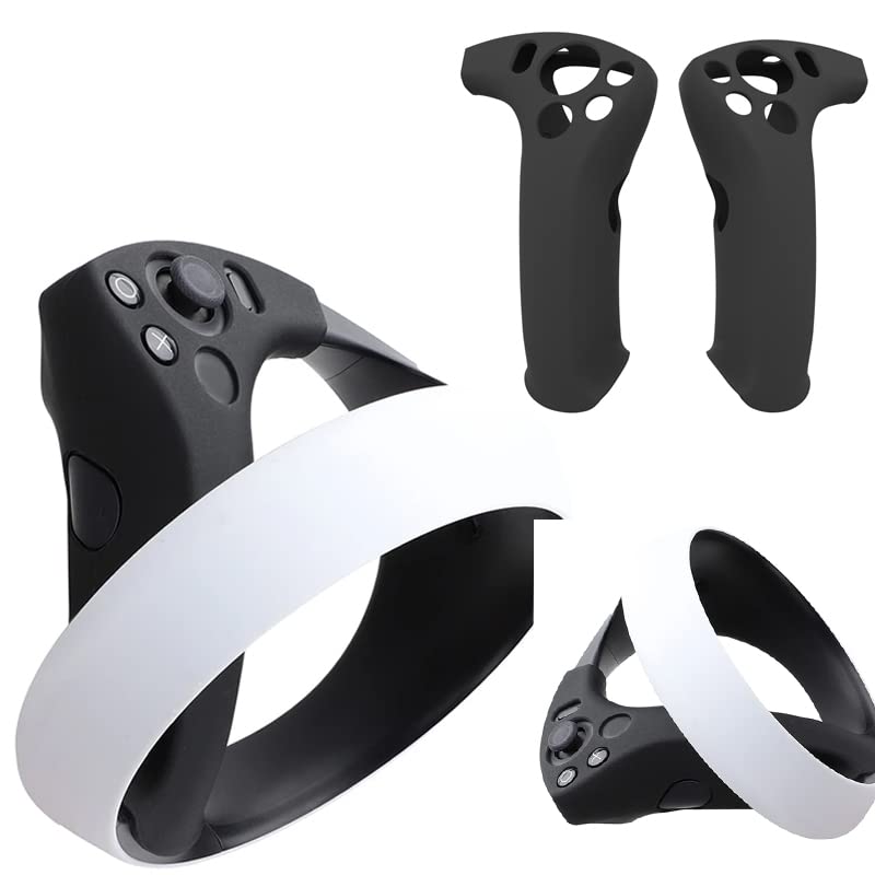 دسته‌ی نگهدارنده‌ی فربائو برای سونی پلی‌استیشن VR2، قاب دسته‌ی نگهدارنده‌ی سیلیکونی برای دسته‌ی سونی PS VR 2 (سیاه)