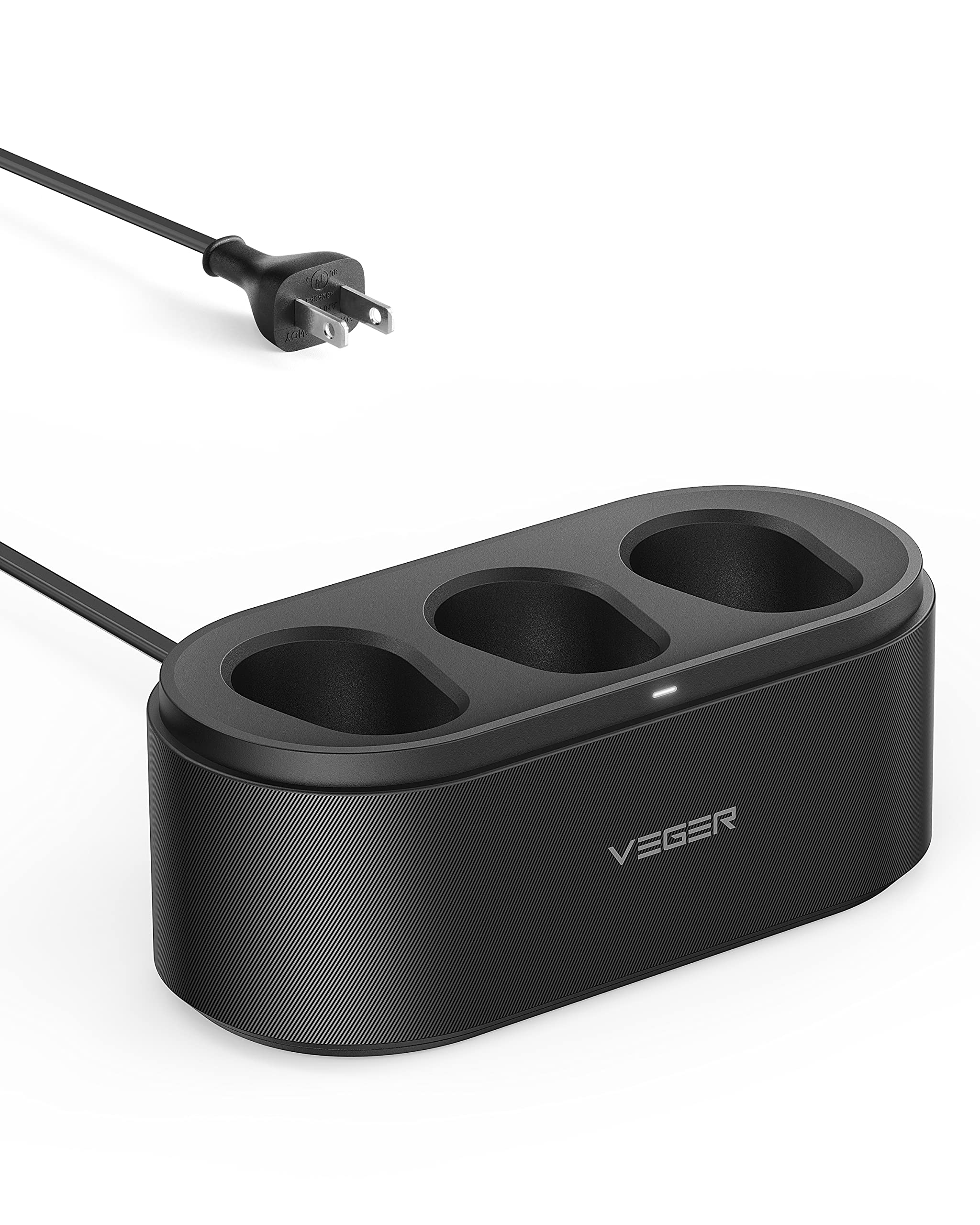 ایستگاه شارژ مغناطیسی VEGER، داک اشتراکی برای شارژرهای قدرتمند VEGER 5000mAh با پورت USB C و لایتنینگ مناسب برای خانه، کافه، دفتر کار، هتل، رستوران و غیره