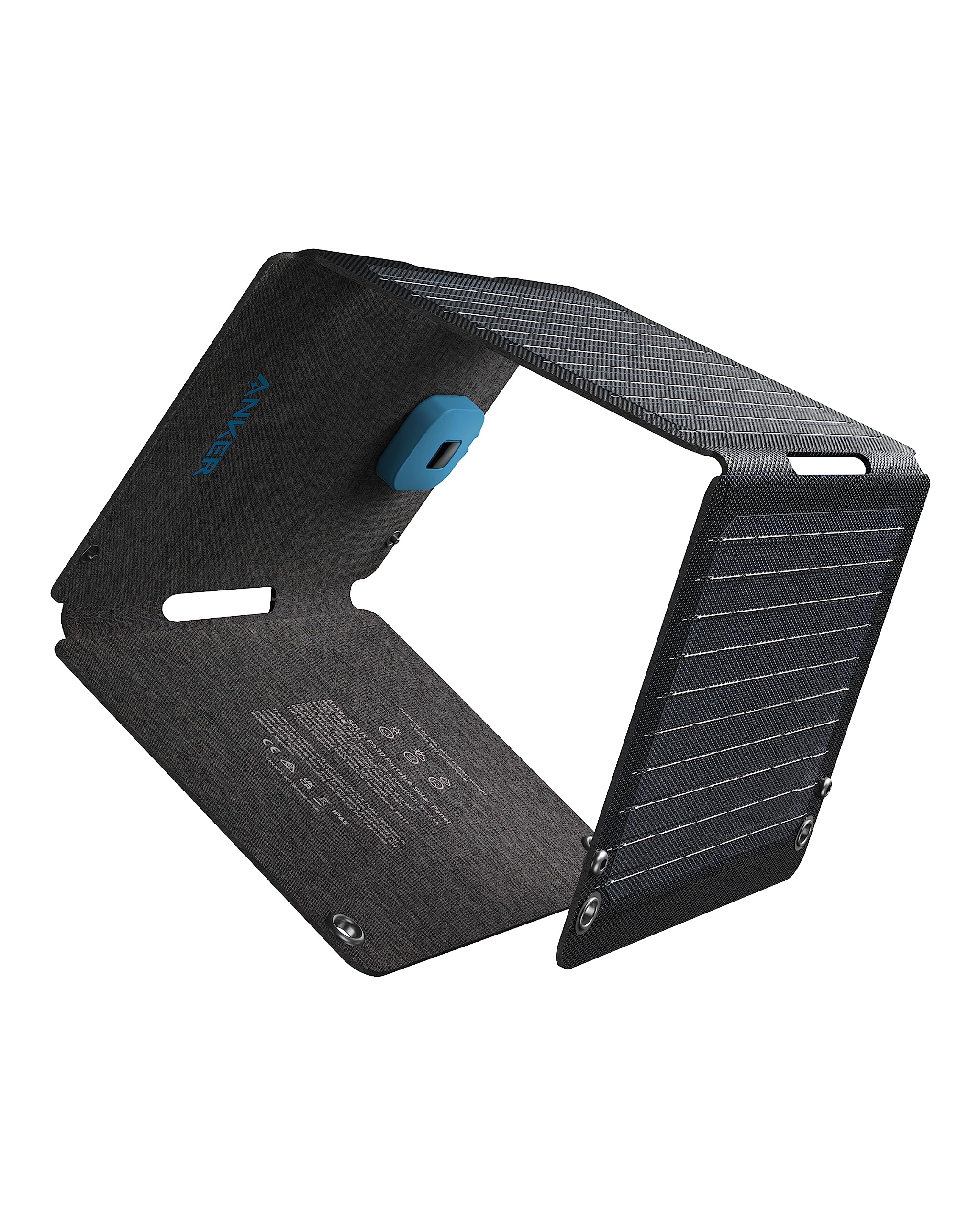 پنل خورشیدی Anker Solix PS30، شارژر خورشیدی قابل حمل قابل تاشو 30 وات، مقاومت در برابر آب و گرد و غبار IP65، شارژ سریع بسیار سریع، شارژ 2 دستگاه در یک زمان، برای کمپینگ، پیاده‌روی و فعالیت‌های خارج از منزل.