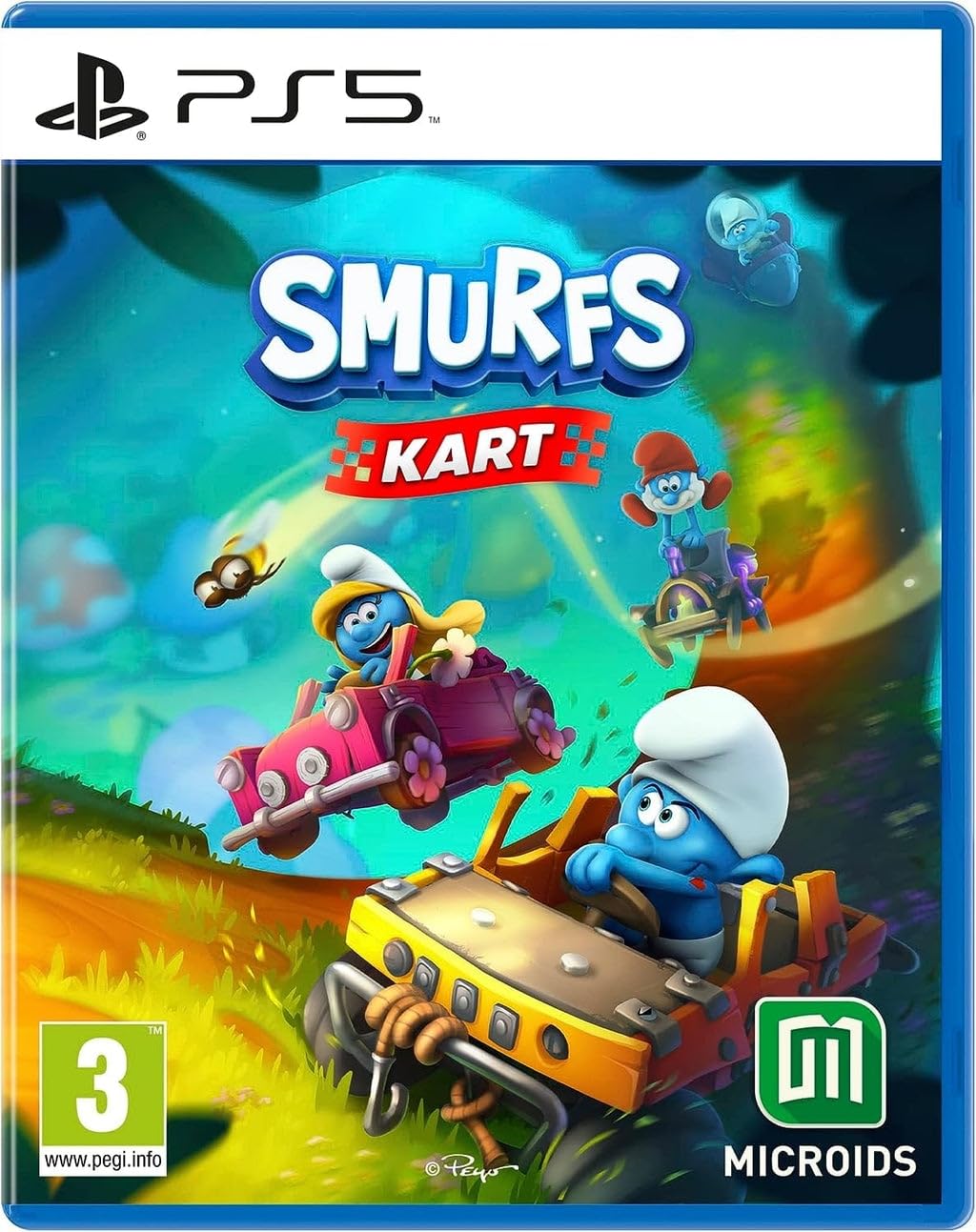 MICROÏDS Smurfs Kart PEGI PS5 را ترجمه می‌کند.