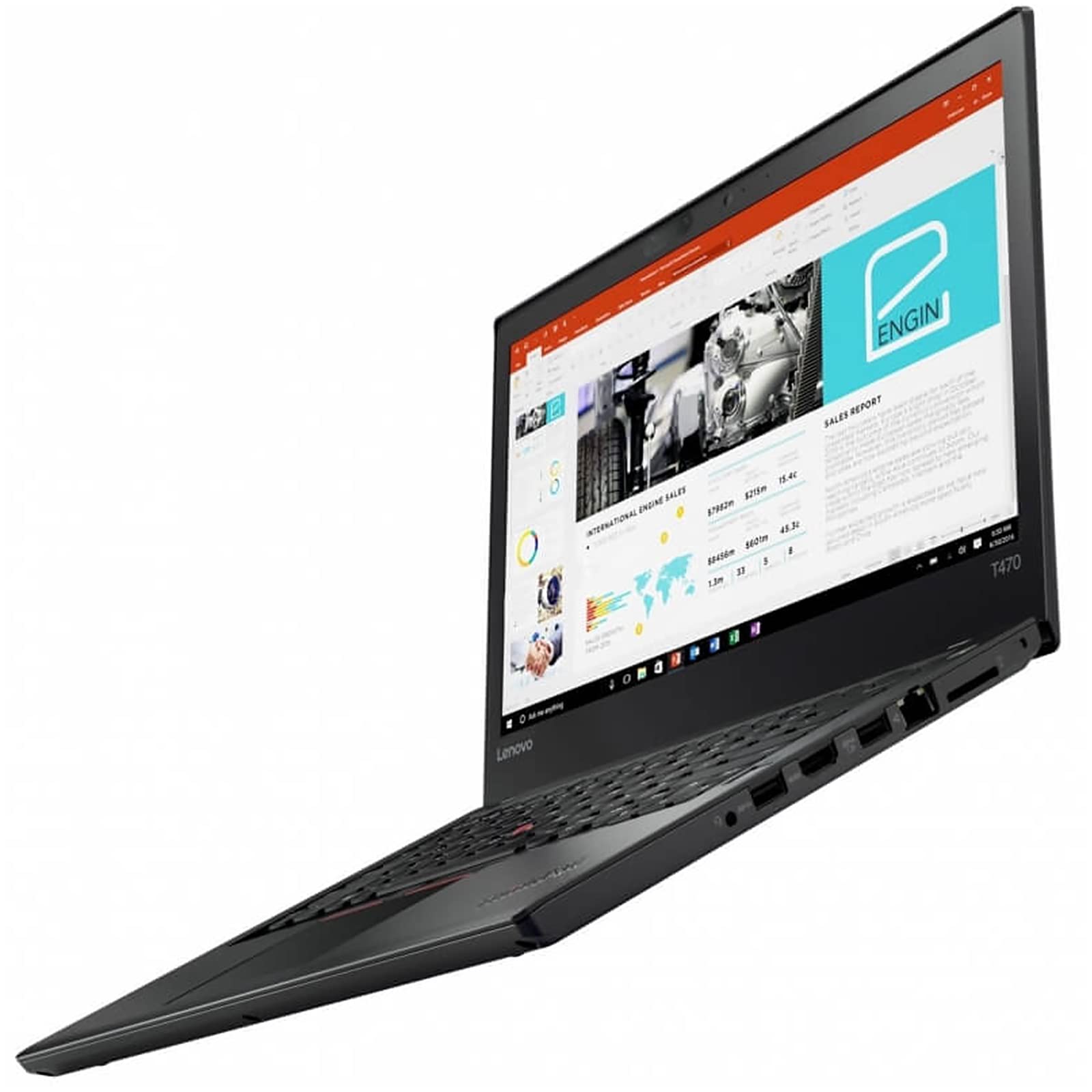 لنوو (بازسازی شده) لپتاپ تجاری Thinkpad T470 14" IPS، Intel Core i5-6300U، 16GB RAM DDR4، 1TB SSD، صفحه کلید با نور پس زمینه، HDMI، Type-C، ویندوز 10 Pro 64 بیتی، دوربین CAM، 16GB RAM 1TB SSD