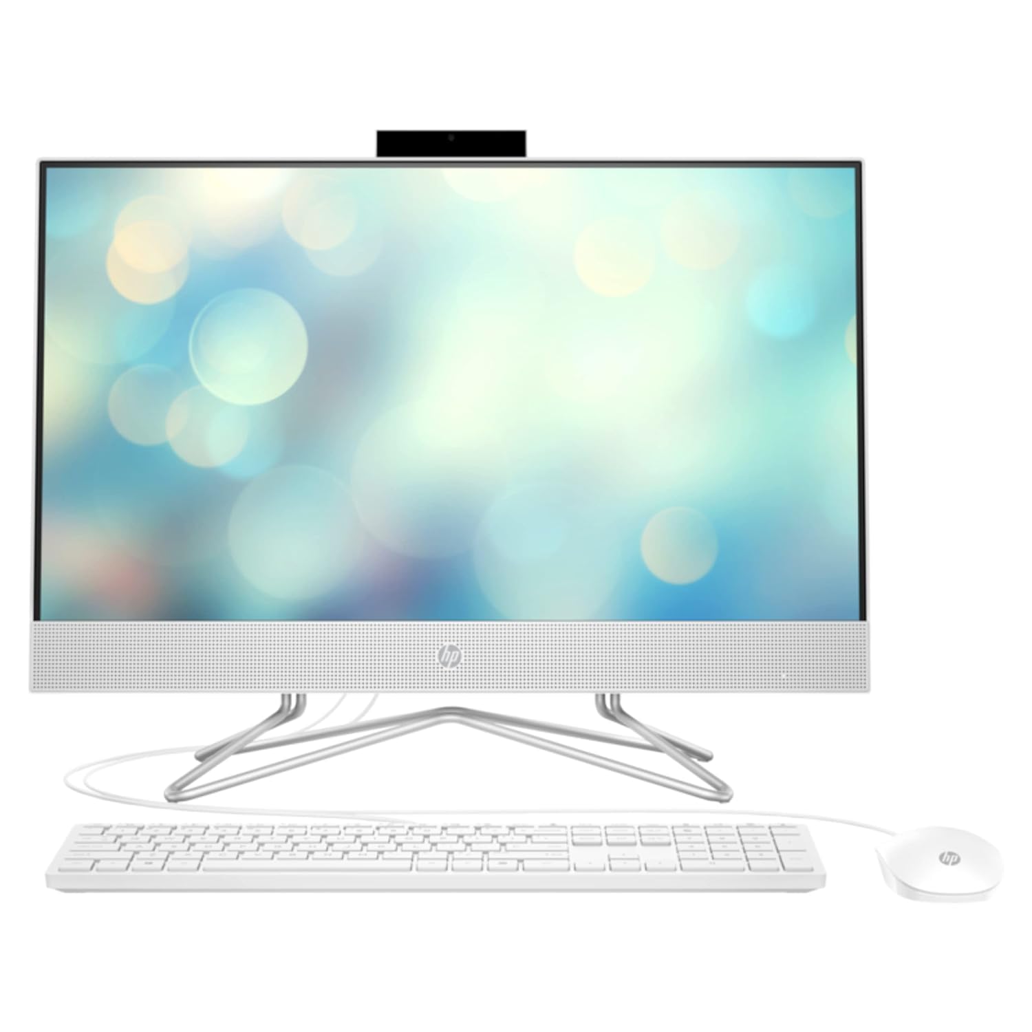 رایانه شخصی All-in-One جدید HP 2023 با صفحه نمایش 24 اینچ، پردازنده Intel Core i7-1255U نسل 12، رم 16 گیگابایت DDR4، حافظه داخلی 512 گیگابایت NVMe SSD، گرافیک Intel Iris Xe، صفحه نمایش FHD 23.8 اینچ، ویندوز 11، همراه با هدست بلوتوث رایگان (رنگ ستاره‌ای سفید)