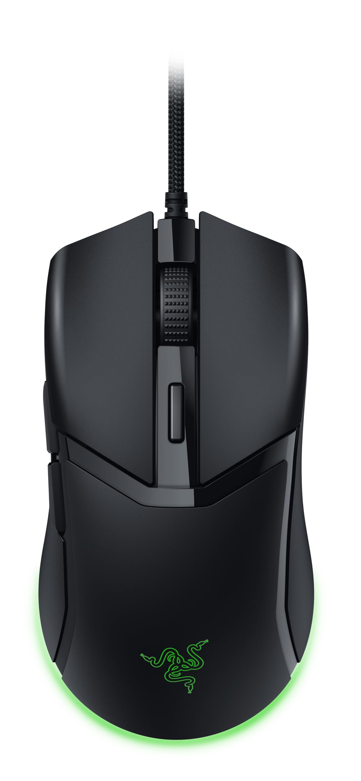 ماوس بازی سیمی Razer Cobra: طراحی سبک وزن 58 گرمی - سوئیچ‌های اپتیکال نسل سوم - نورپردازی Chroma RGB با زیرنوردهی - حسگر اپتیکال 8500 DPI دقیق - پایه‌های ماوس 100% PTFE - کابل Speedflex - مشکی کلاسیک - باسیم RGB