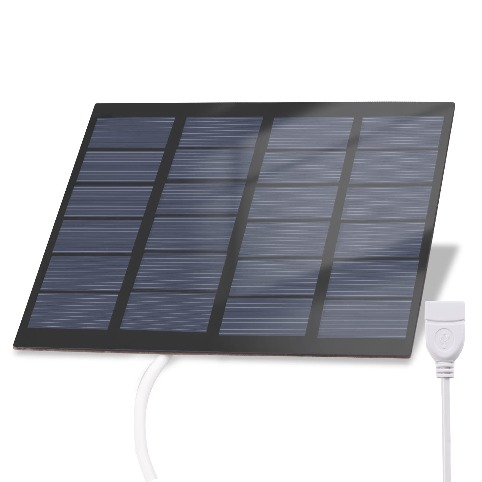 شارژر خورشیدی قابل حمل Labymos 1.5W 6V ضدآب برای کمپینگ با رابط USB برای شارژ تلفن‌های همراه، بانک‌های توان و هواداران مینی LED