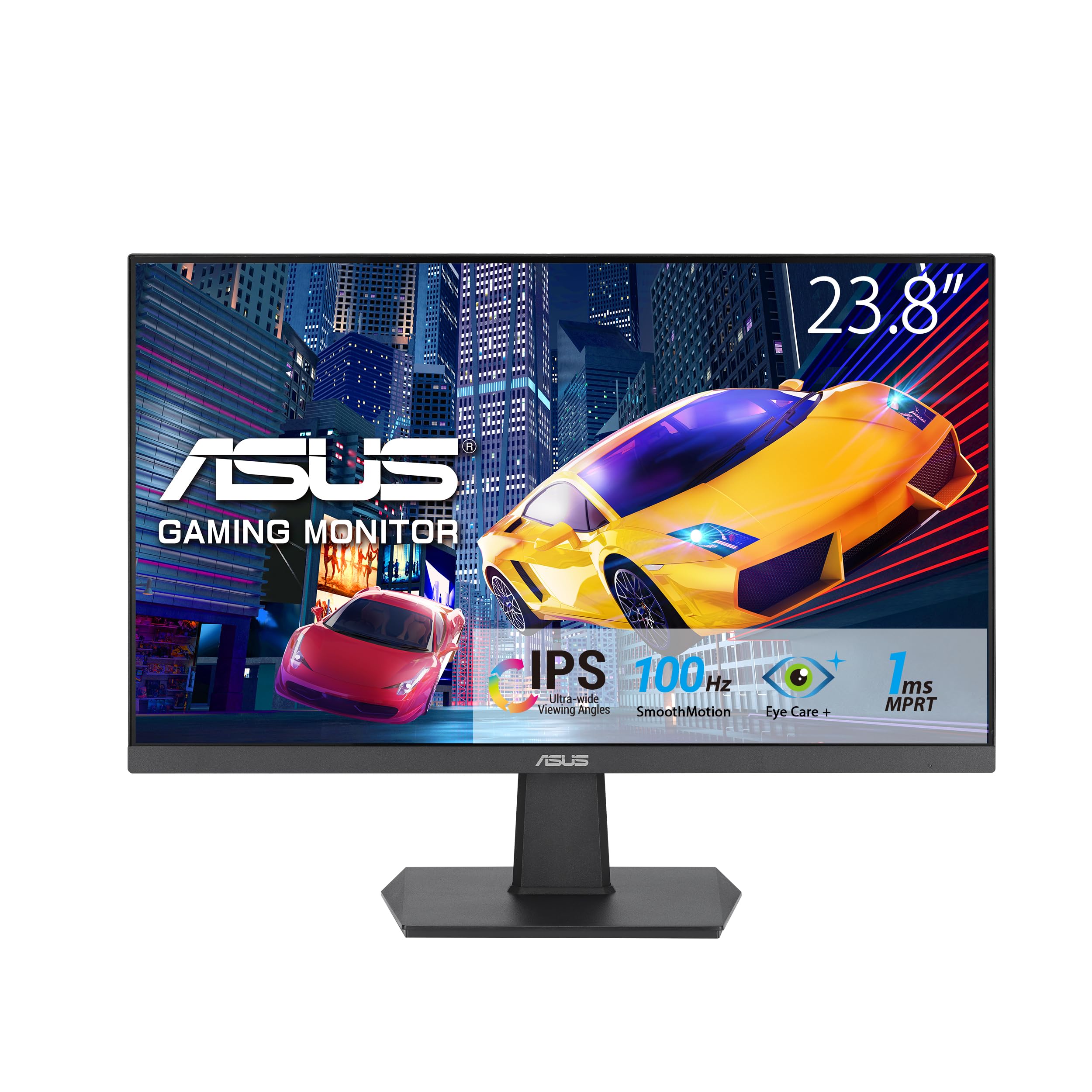 مانیتور بازی ASUS VA24EHF Eye Care - 24 اینچ (مشاهده 23.8 اینچ)، IPS، Full HD، بدون قاب، 100Hz، Adaptive-Sync، 1ms MPRT، HDMI، نور آبی کم، بدون ومگرد، قابل نصب بر روی دیوار 24" IPS 100Hz