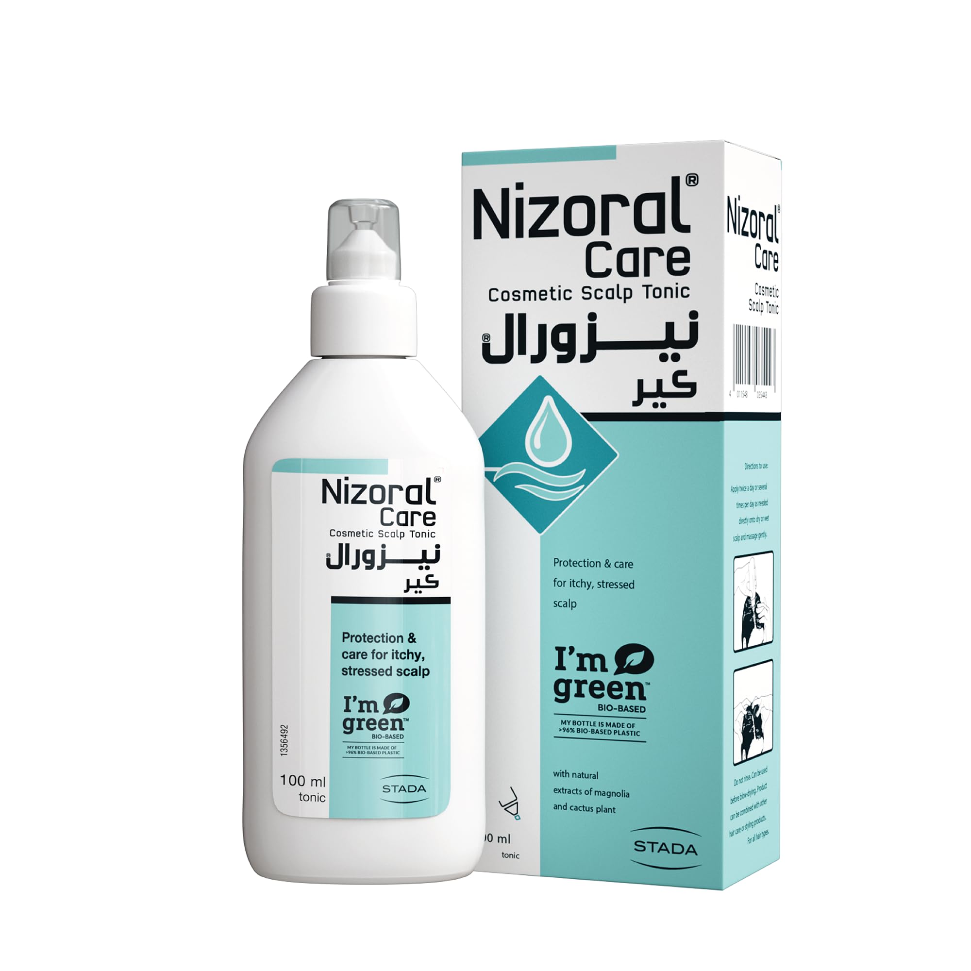 محصول اسکالپ تونیک نیزورال® کر، 100 میلی‌لیتر، ضد خارش و تسکین دهنده برای سرما خوردگی و تحریک‌شده اسکالپ، فرمول تسکین‌دهنده با پوست درخت مگنولیا و عصاره انبه، بدون عطر ابی‌سفید