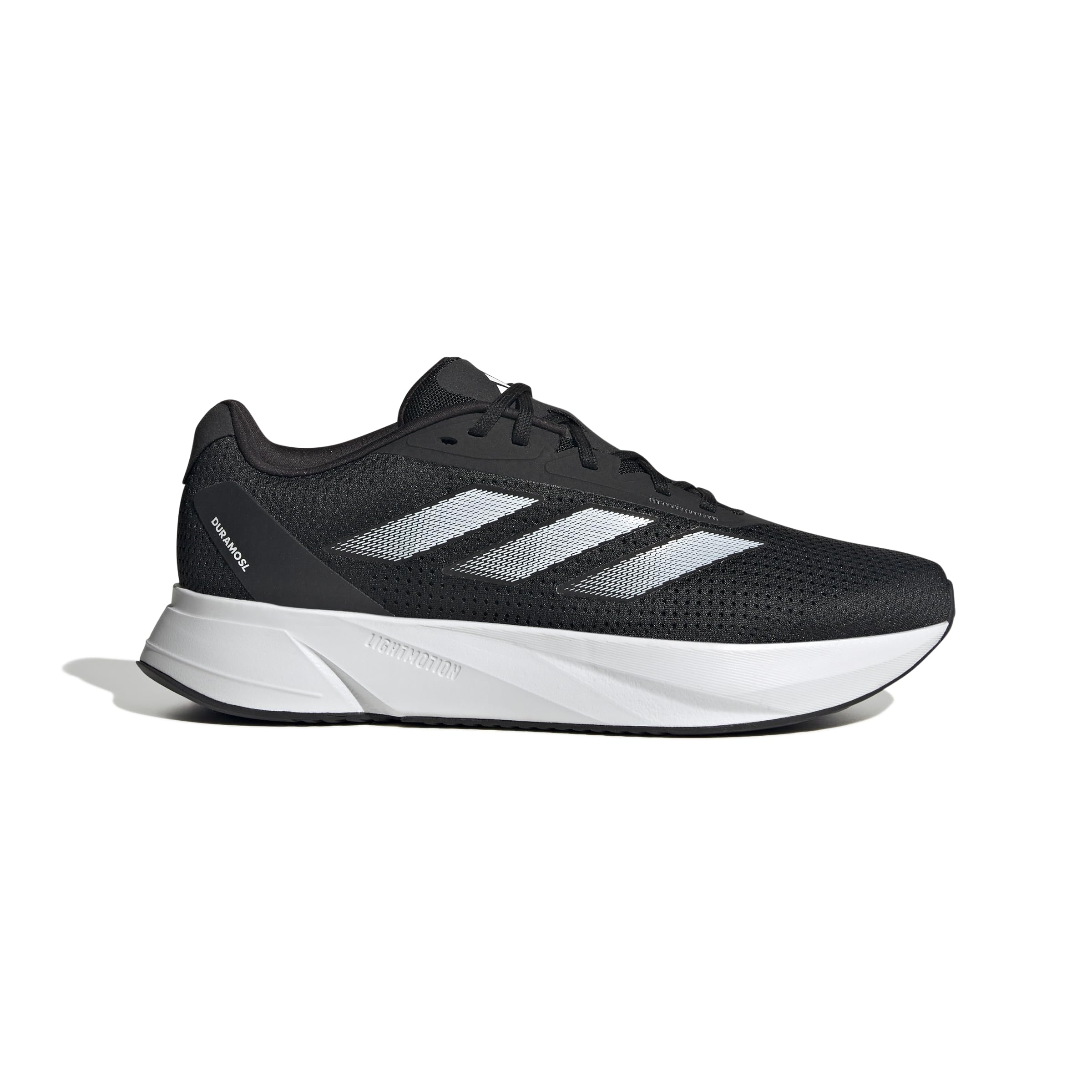 adidas DURAMO SL M WIDE — کفش دویدن مردانه، کوتاه (غیر فوتبالی)، اسنیکر مردانه، سایز 42 EU، رنگ: CBLACK/FTWWHT/CARBON
