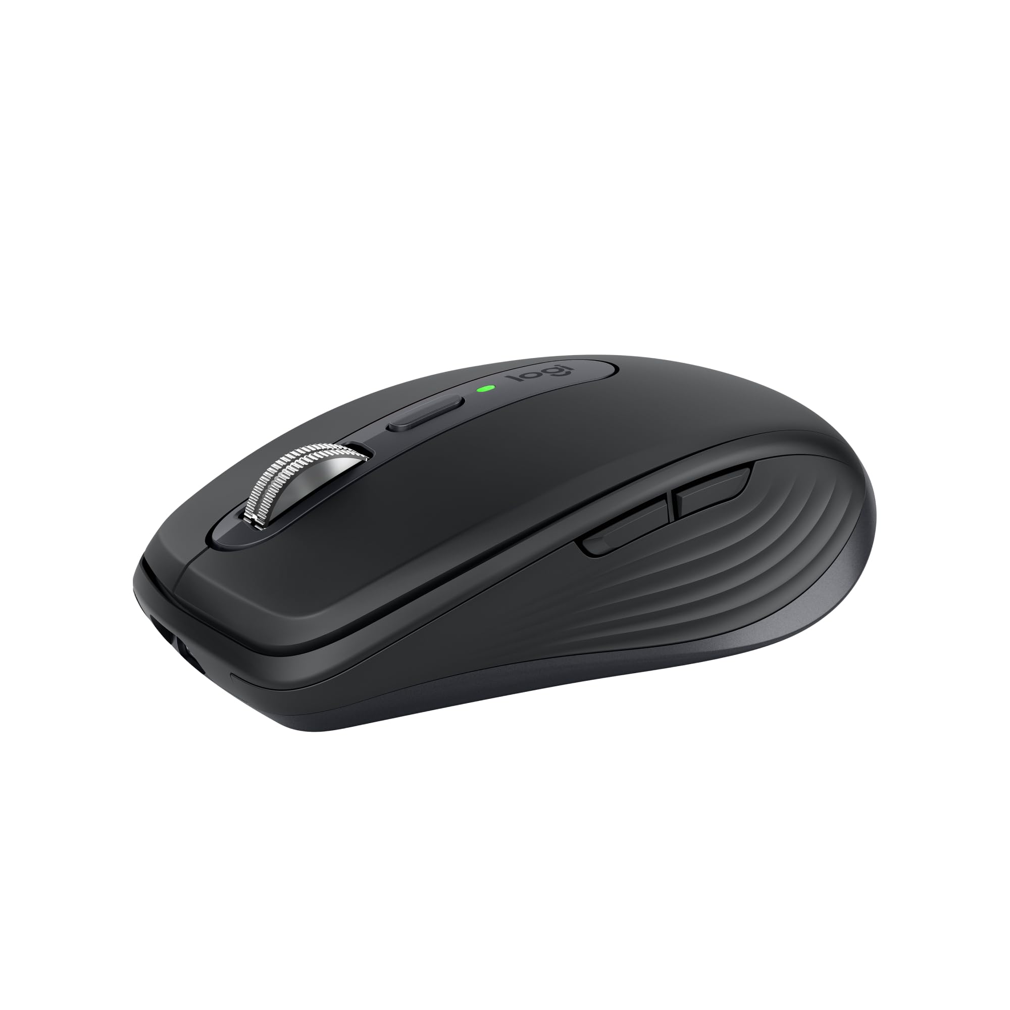 موش هوشمند بی‌سیم کوچک Logitech MX Anywhere 3S، اسکرول سریع همه‌جا، دقت DPI 8K، بدون صدا، دکمه‌های قابل برنامه‌ریزی، پورت USB C، بلوتوث، ویندوز PC، لینوکس، کروم، مک - مشکی