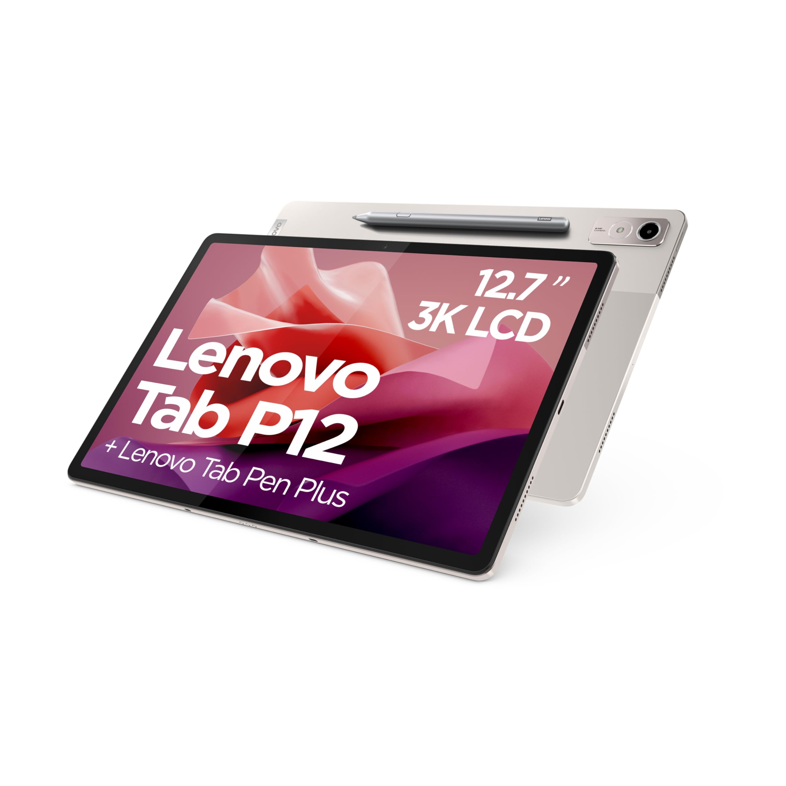تبلت Lenovo Tab P12 | نمایش لمسی 3K 12.7 اینچی | MediaTek Dimensity 7050 | 8GB RAM | حافظه 128GB | اندروید 13 | Oat | شامل Lenovo Tab Pen Plus Oat.