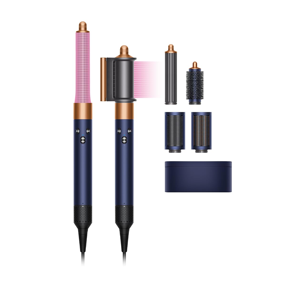 دایسون Airwrap Styler مدل جدید - HS05-2022 - Long (آبی Prussian / مس) (متعلقات چند کاره جایگزین‌های مناسبی برای اتوی مو، اتو مو و برس موی خشک‌کن هستند)