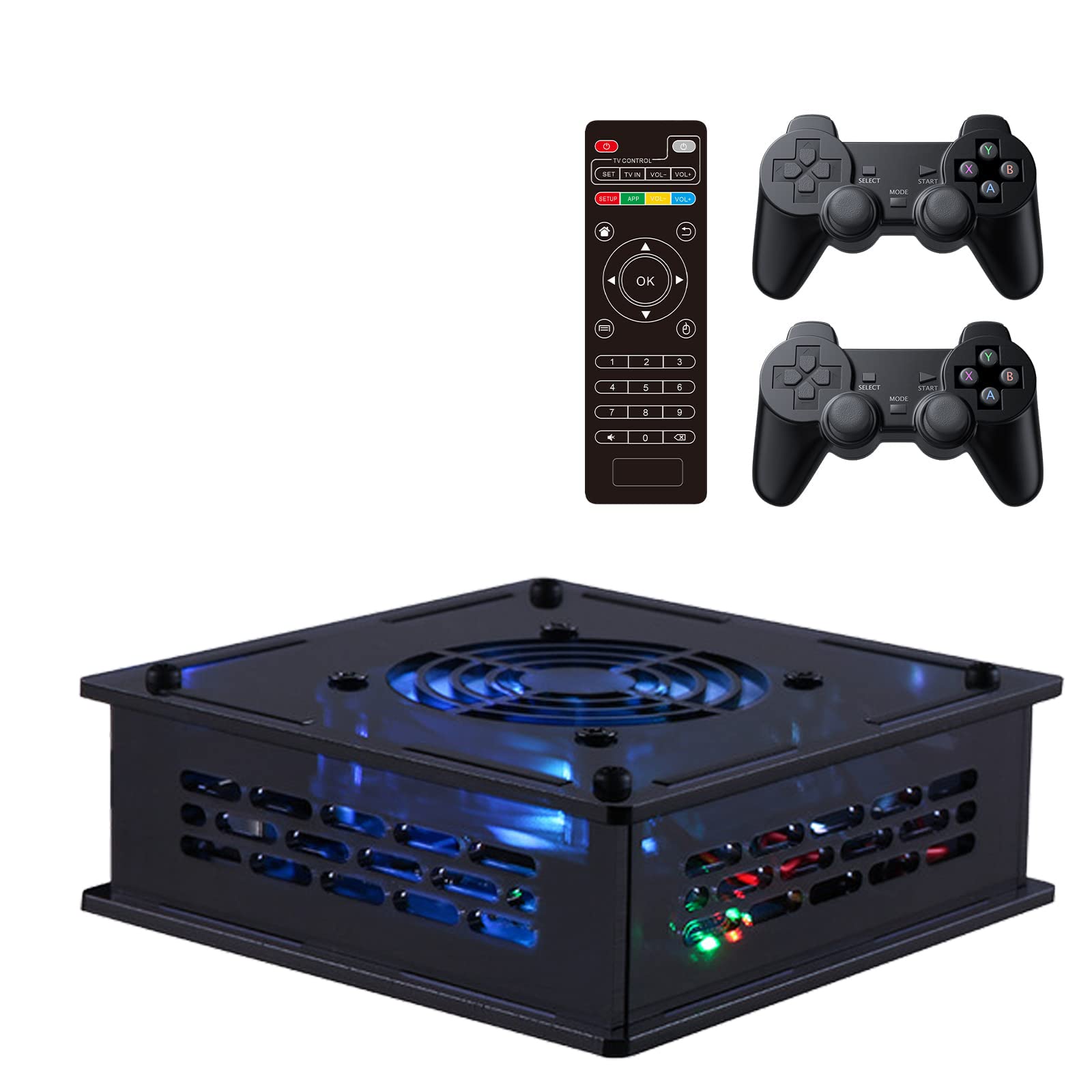 256GB Super Console X، کنسول بازی ویدیویی رترو با 2 کنترلر بی‌سیم، دارای 50,000+ بازی از پیش نصب شده، سازگار با PS1/PSP/MAME، قابلیت دانلود بازی‌ها توسط خودتان، برای PSP/N64/NDS/DC/PS1