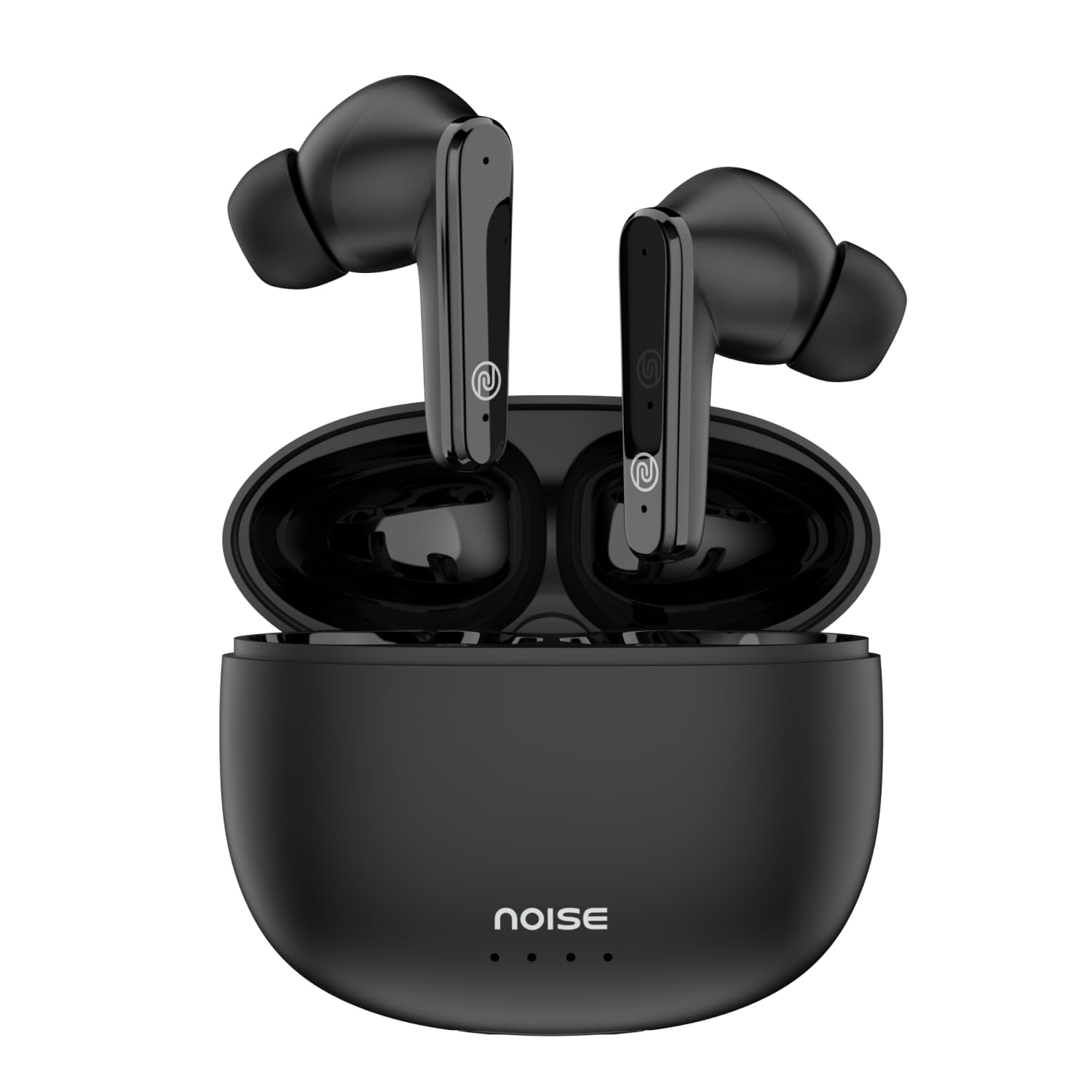 گوشی‌های بی‌سیم واقعی Noise Buds VS104 Max با ANC (تا 25 دسی‌بل)، تا 45 ساعت زمان پخش، چهار میکروفن با ENC، شارژ سریع (10 دقیقه = 180 دقیقه)، درایور 13 میلیمتری، بلوتوث v5.3، مقاوم در برابر آب (جت بلک)