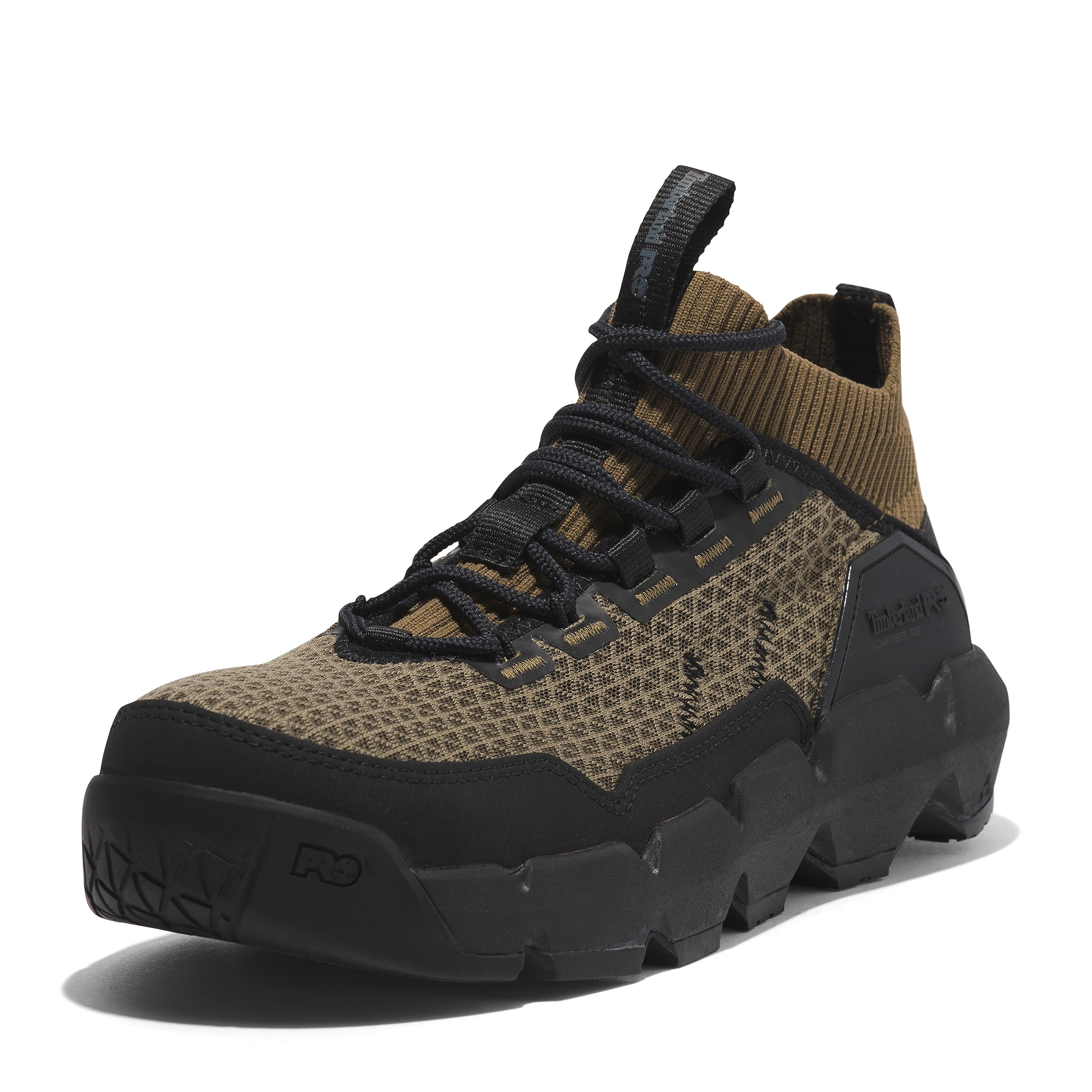 کفش صنعتی آسیب پذیر مخصوص مردان Timberland PRO مدل Morphix، سایز 40 اروپا، رنگ زیتونی/سیاه