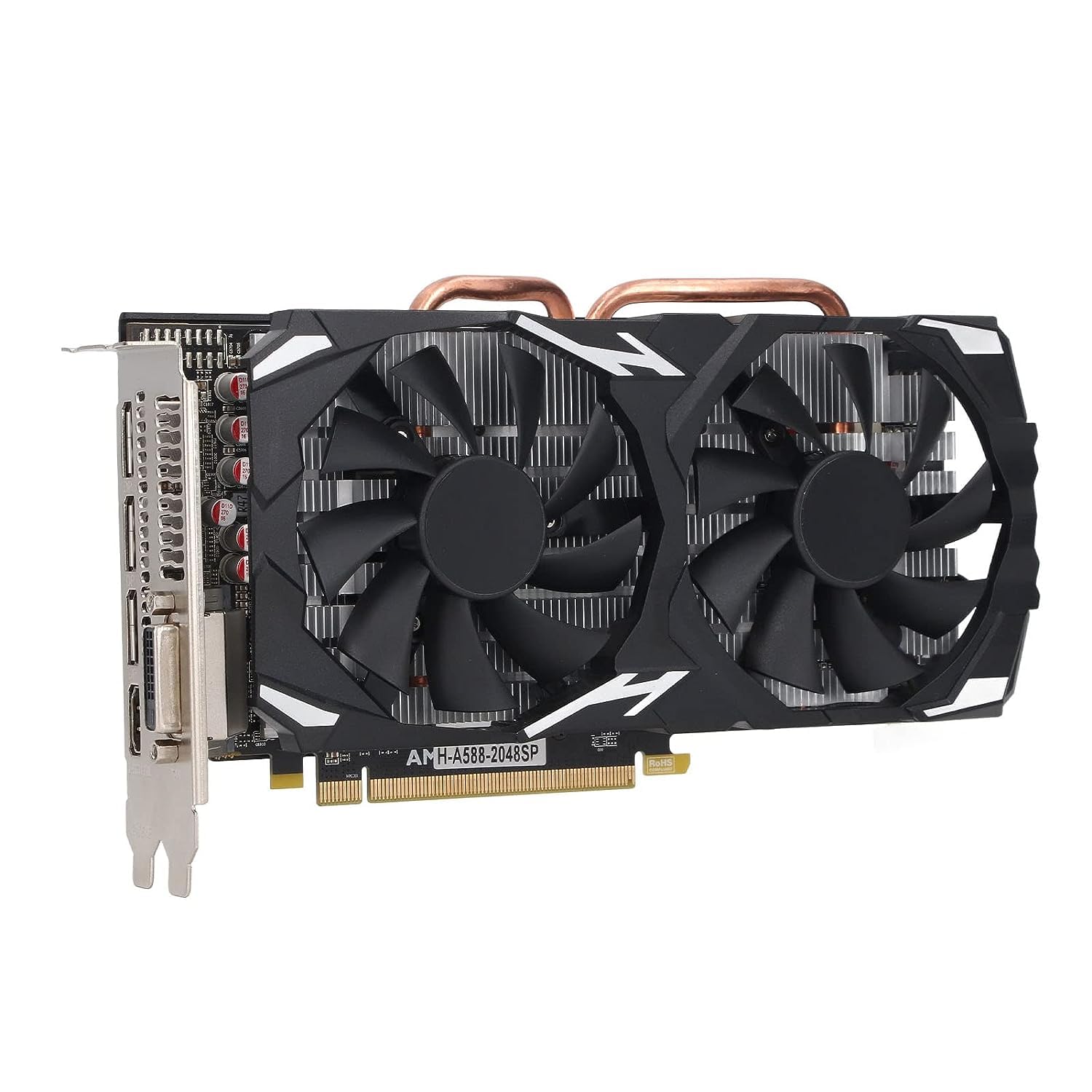 کارت گرافیک بازی Sorandy 580، 8 گیگابایت DDR5، 256 بیت، کارت گرافیک ویدیو کامپیوتر PC، اکسپرس PCI 3.0 با دو فن برای کامپیوتر رومیزی، رابط چند رسانه‌ای HD، پورت نمایش (RX580 8GB RX580 8GB GDDR5 256BIT)