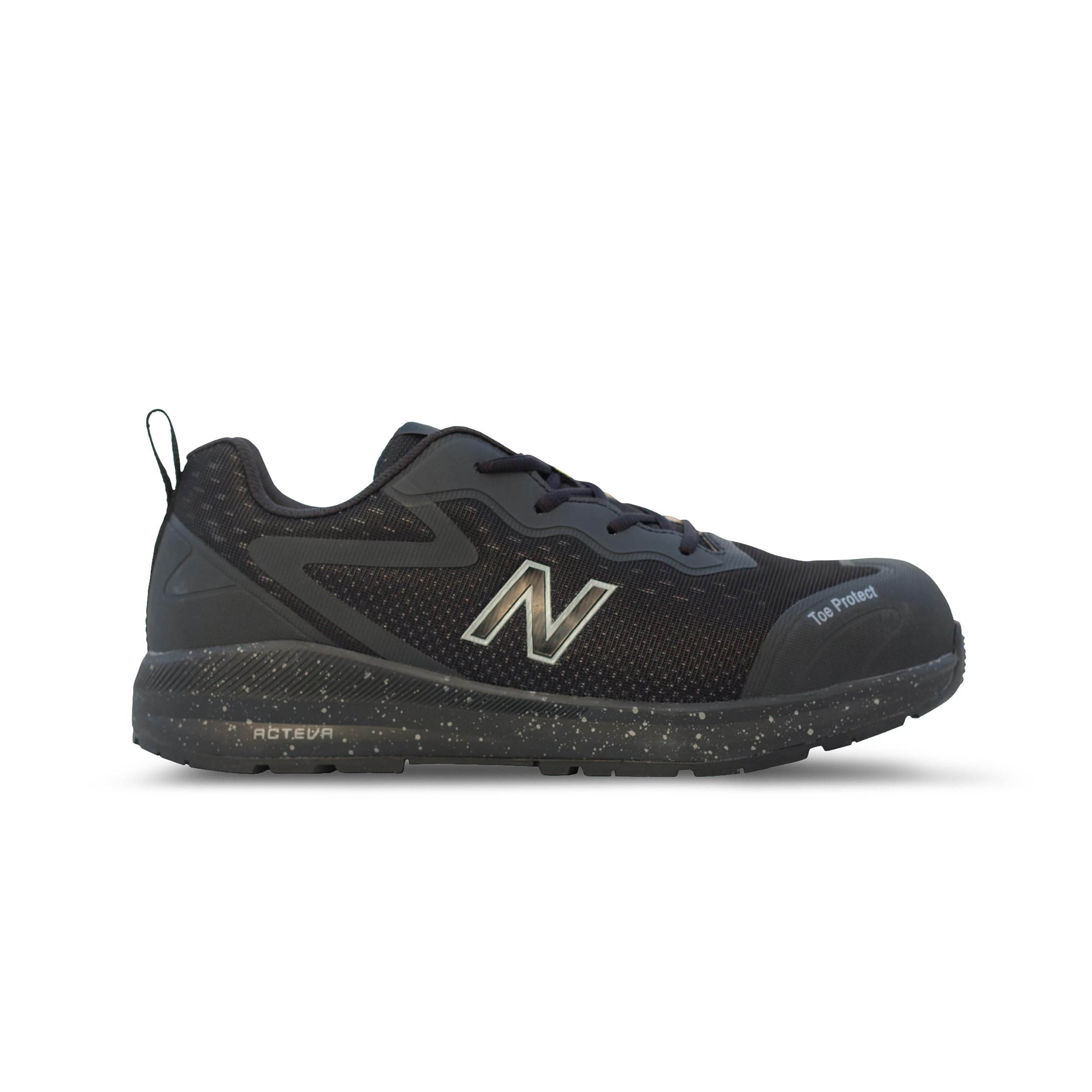 New Balance Logic — کفش کار/ایمنی صنعتی مردانه با پنجه کامپوزیتی، راحت و سبک، مقاوم در برابر خطرات الکتریکی (EH)، ضد سوراخ و ضد لغزش، سایز ۴۲.۵ EU، رنگ مشکی