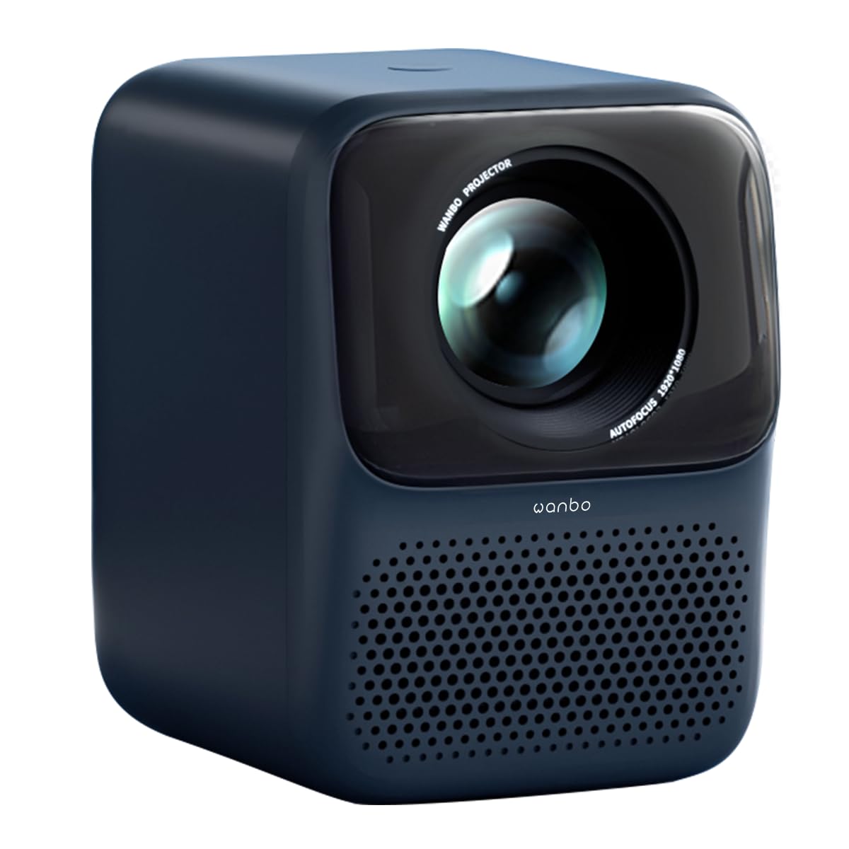 ویدئوپروژکتور قابل حمل Full HD WANBO T2 Max (جدید) با WiFi 6، 1080p، فوکوس خودکار، طراحی کم حجم، اندازه کوچک، بلندگوهای استریوی 6 وات داخلی، حافظه ۱۶ گیگابایت داخلی، اندروید 9.0 - آبی جدید T2 Max