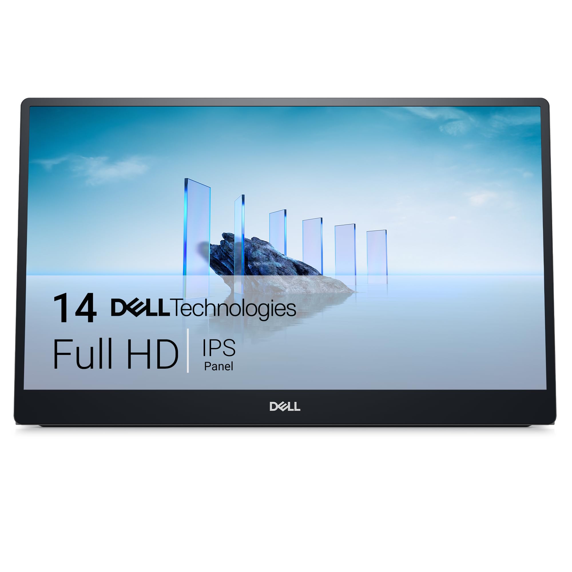 مانیتور قابل حمل Dell P1424H با صفحه نمایش 14 اینچی FHD IPS، نرخ تازه سازی 60 هرتز، زمان پاسخ 6 میلی ثانیه، 16.7 میلیون رنگ، روشنایی 300 نیت، پشت زمینه LED، اتصال USB-C، رنگ مشکی