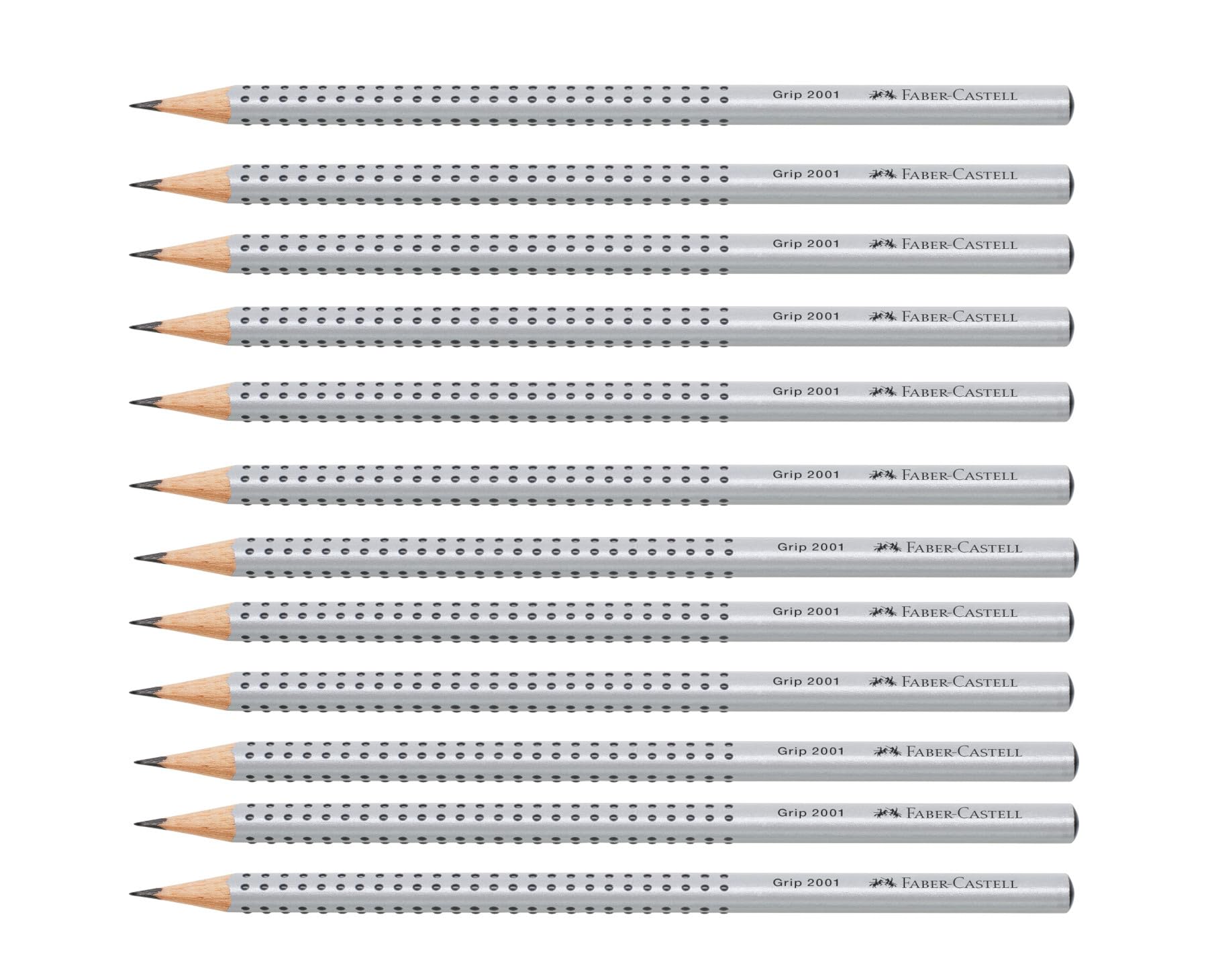 مداد Faber-Castell Grip 2001 با سختی HB بسته ۱۲ عددی